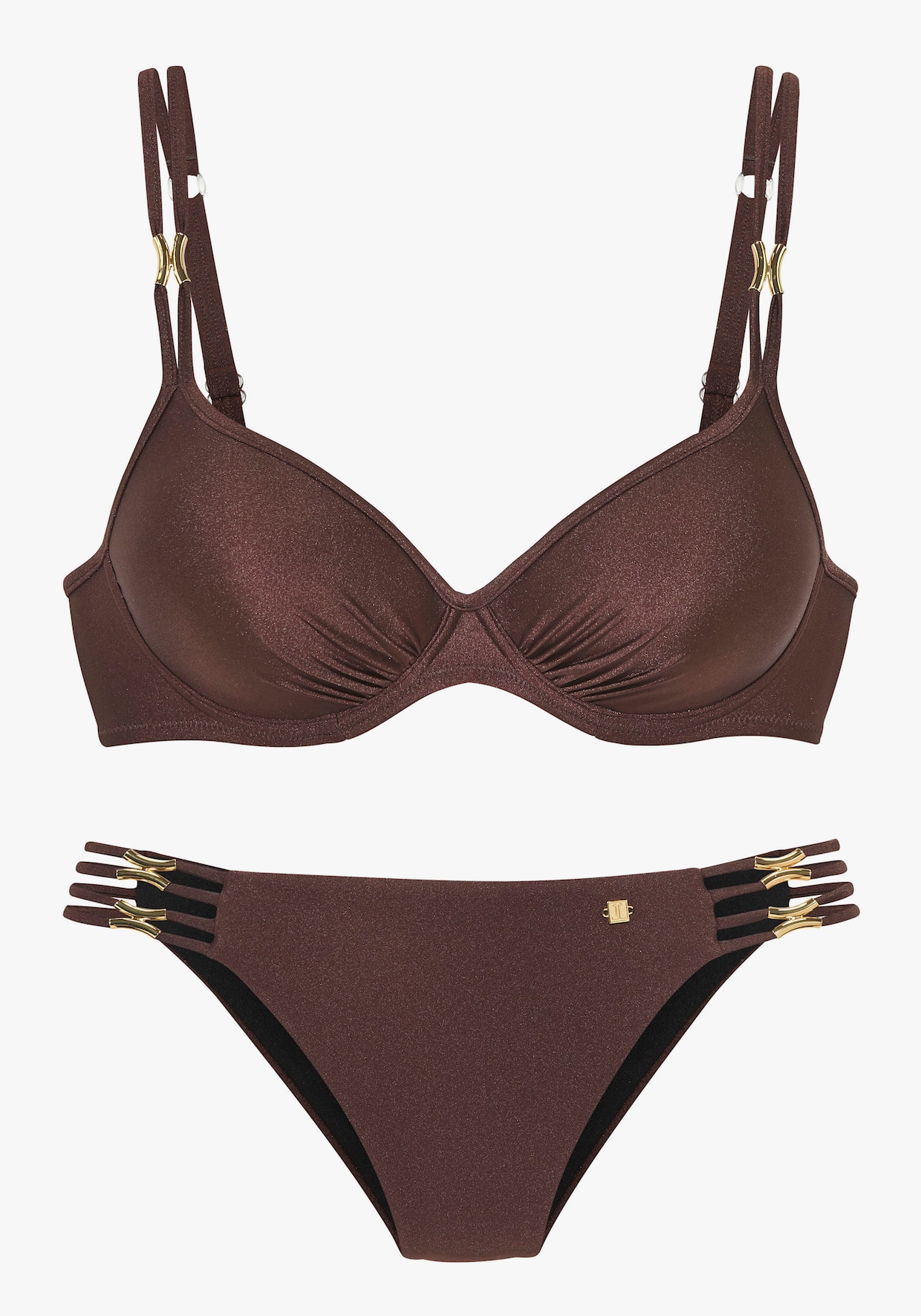 JETTE Maillot de bain à armatures - café