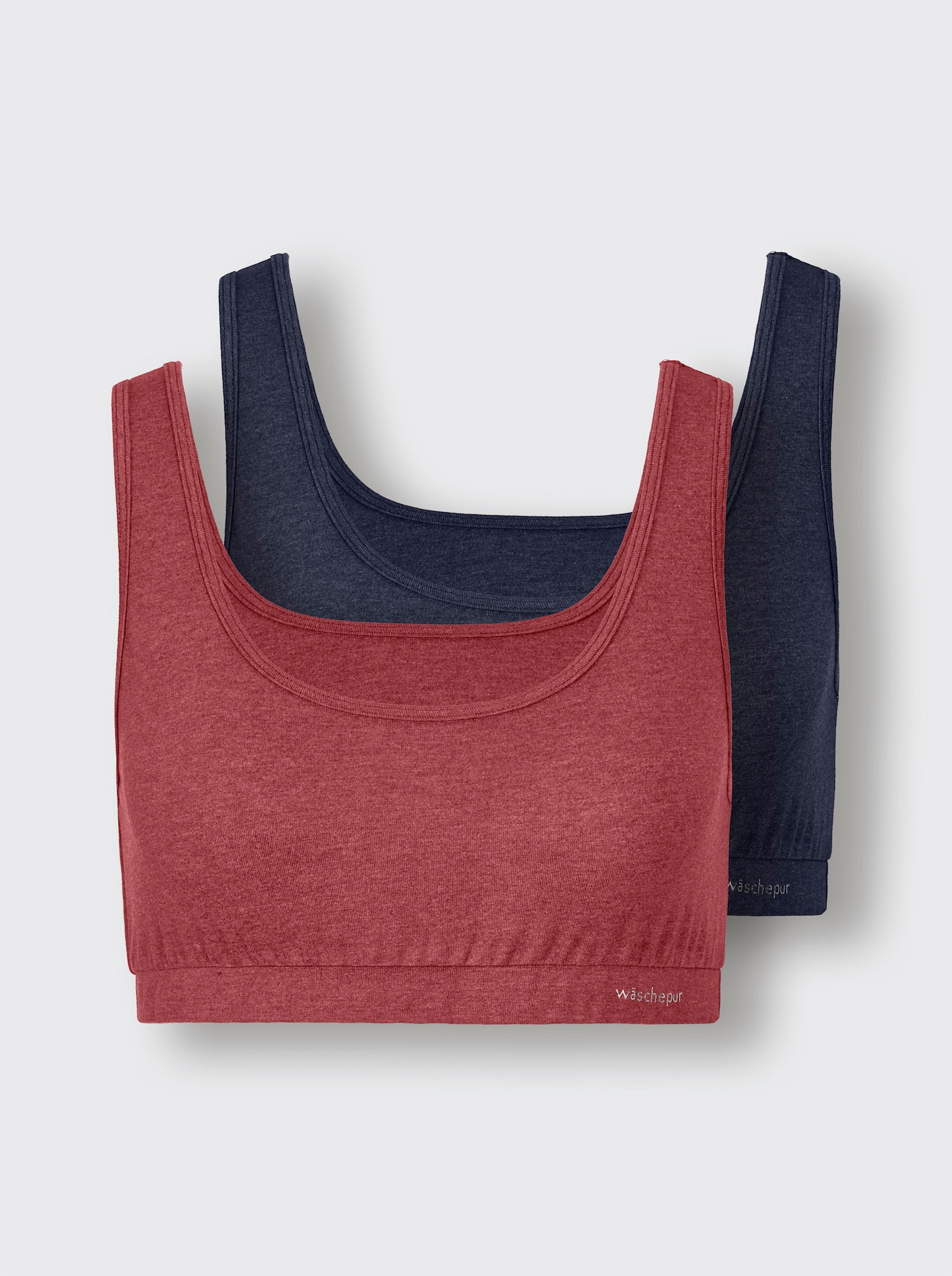 wäschepur Bustier - marine + dunkelrot