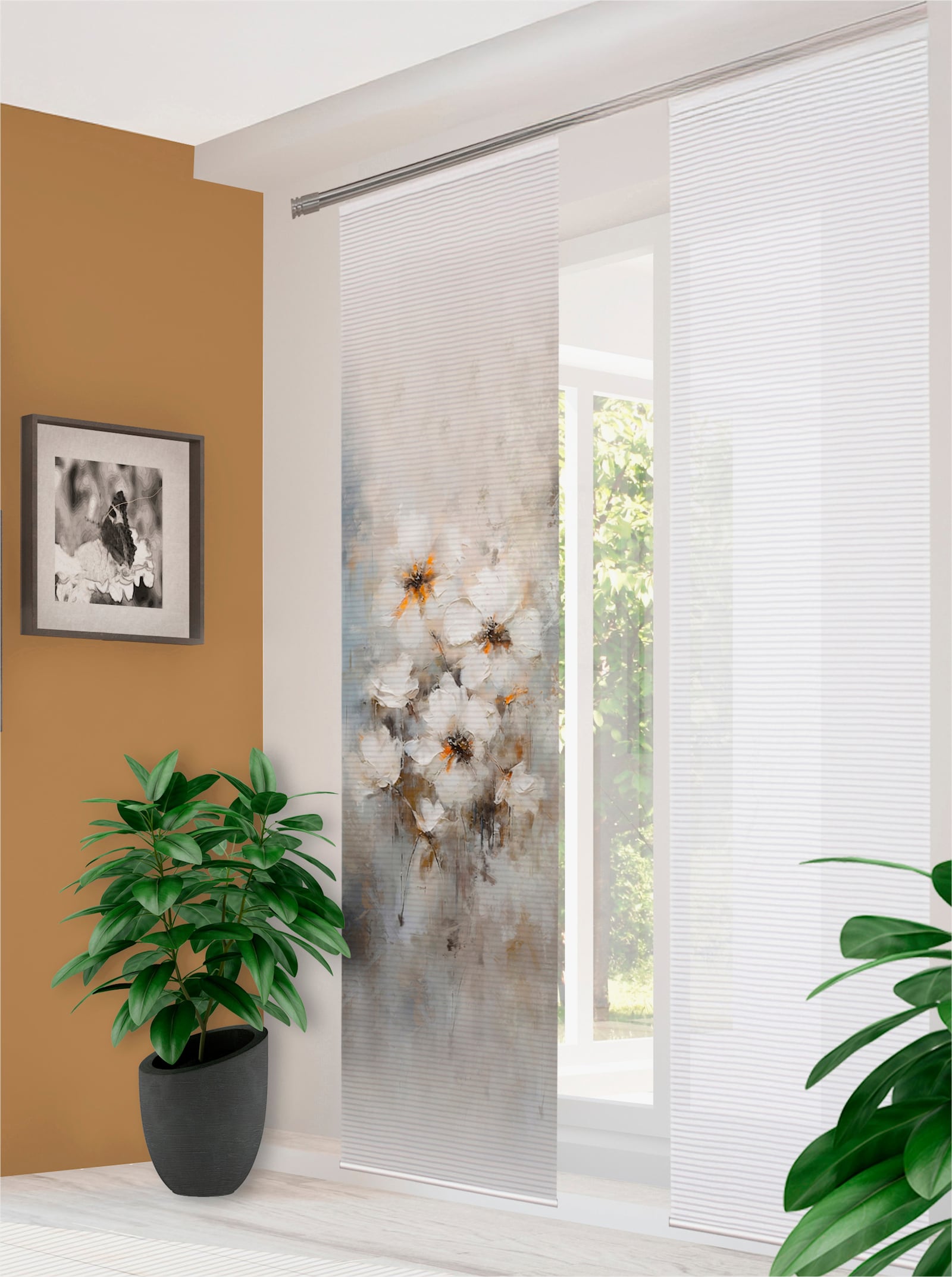 heine home Schiebevorhang - weiß-natur