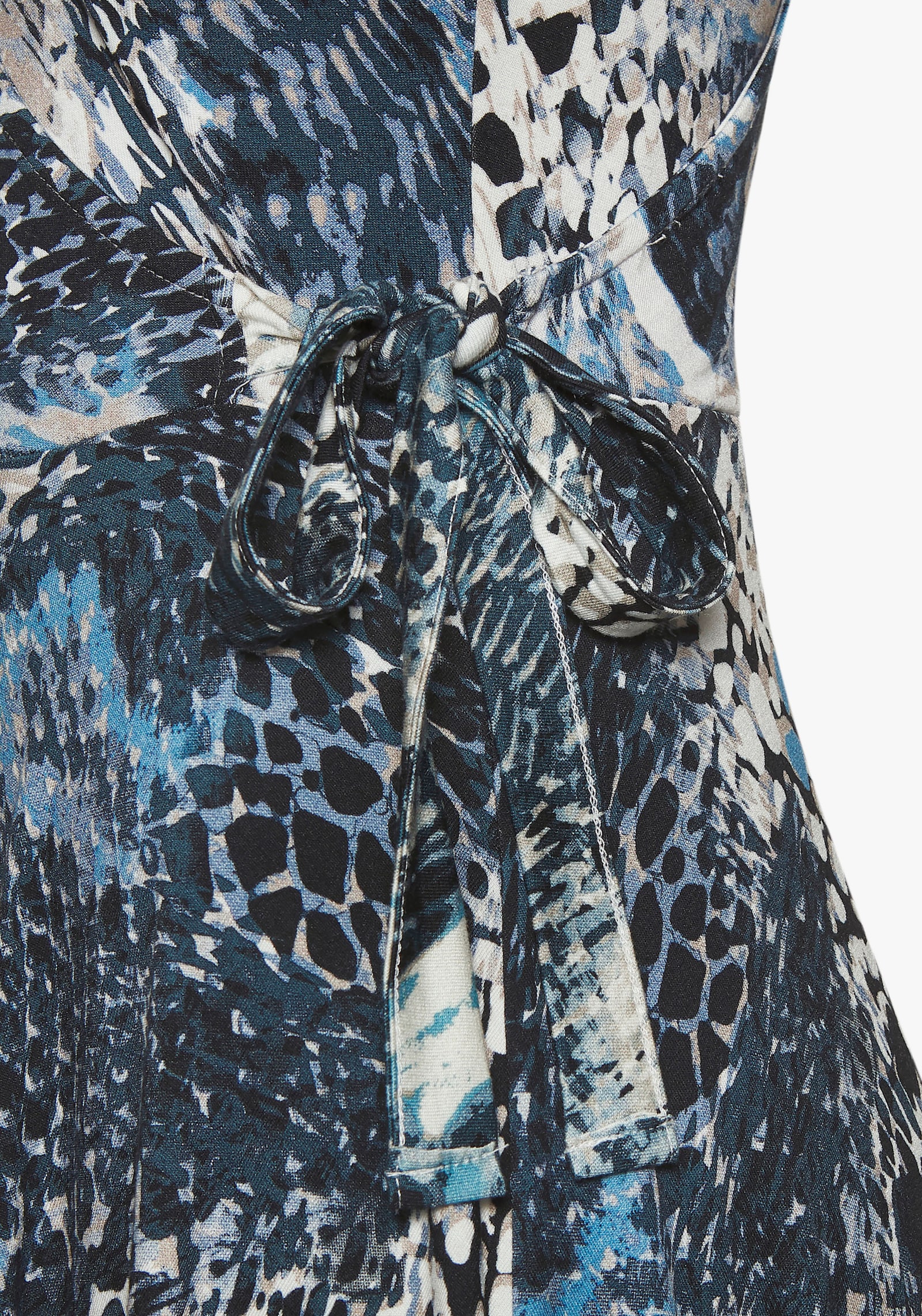 LASCANA Robe en jersey - bleu imprimé