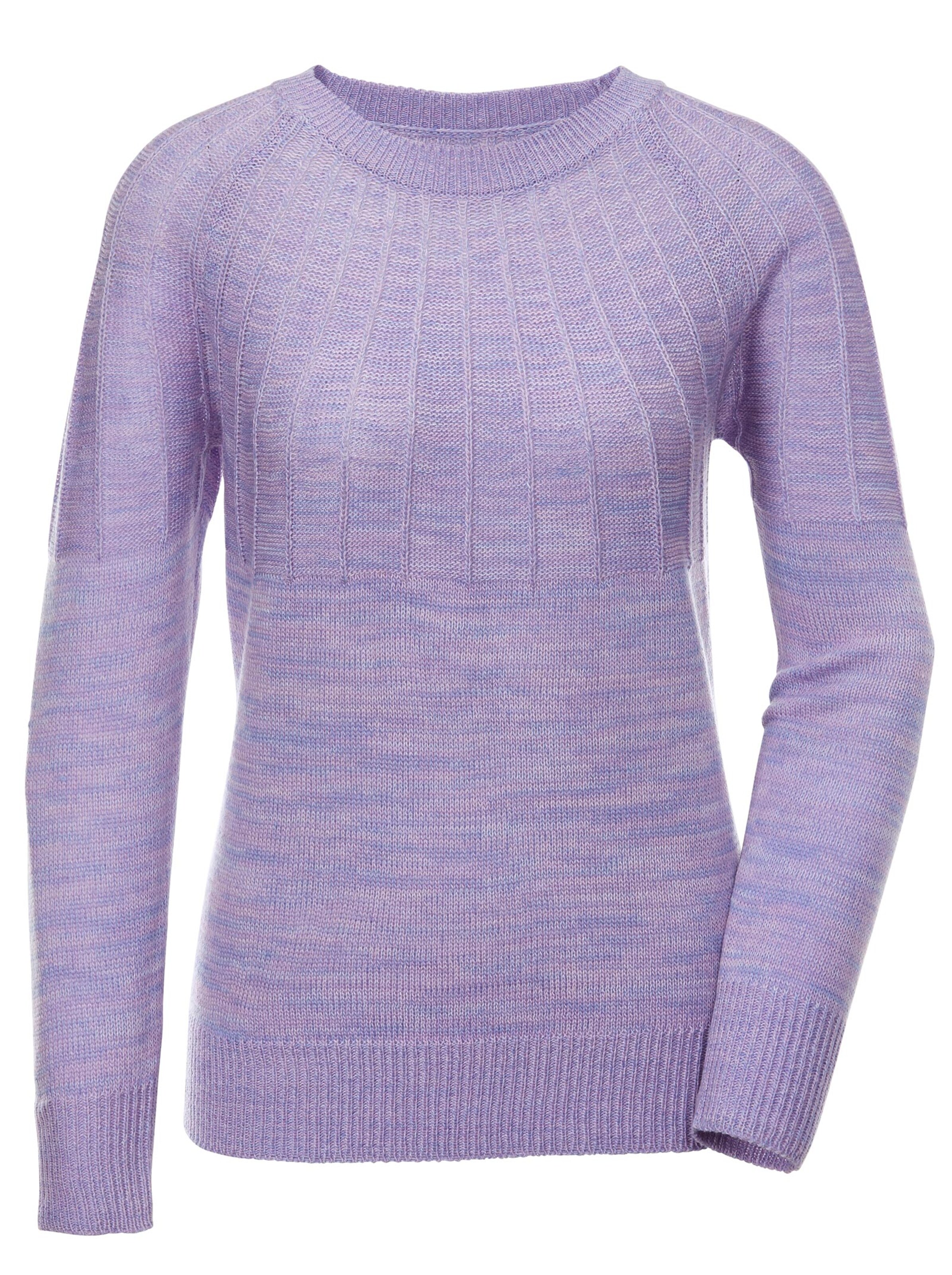 Pullover - flieder-meliert