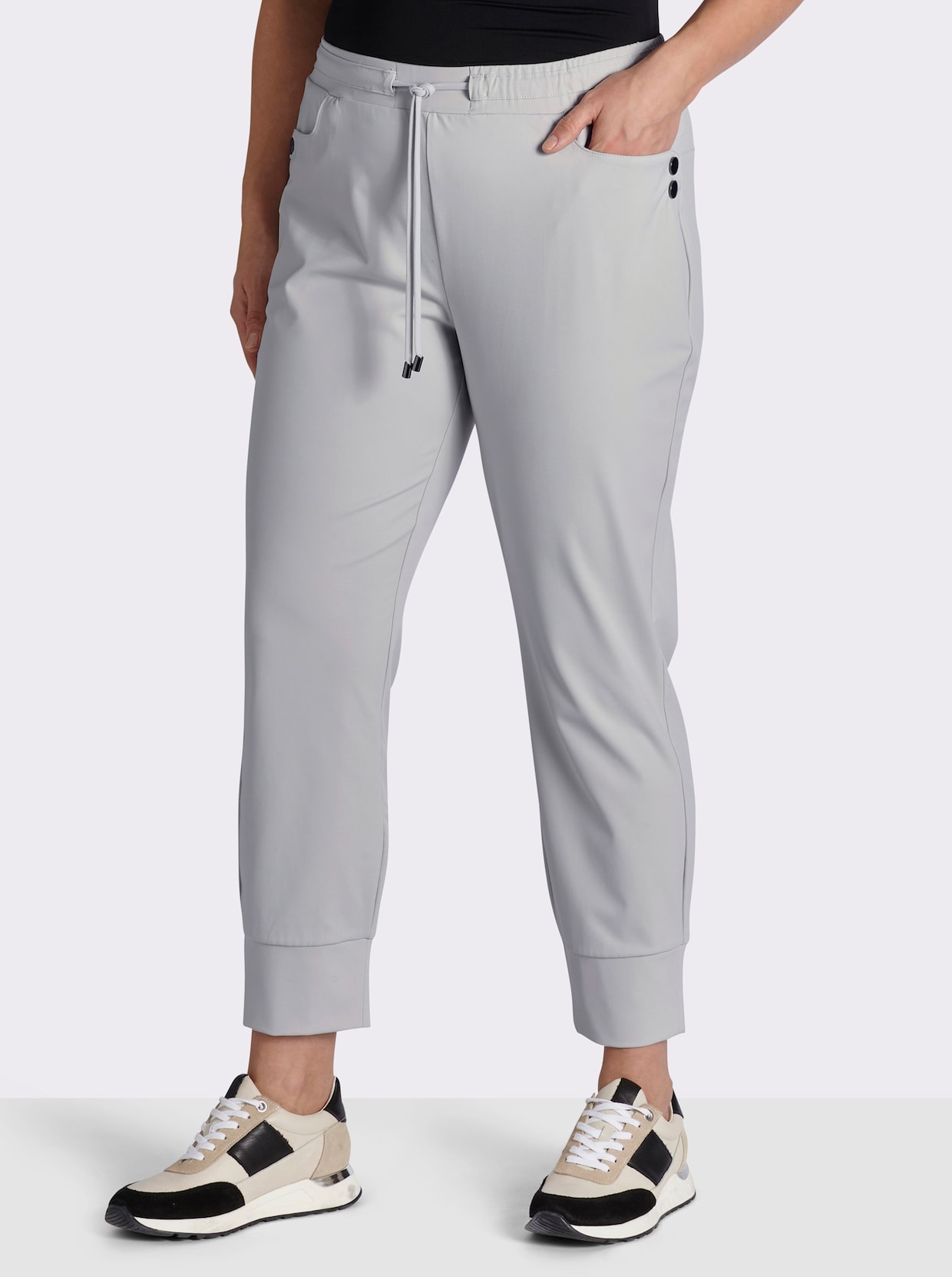 Jogg Pants in geschmeidiger Qualität - hellgrau