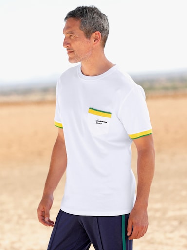 Catamaran Sports Freizeitshirt - weiß-sonnengelb