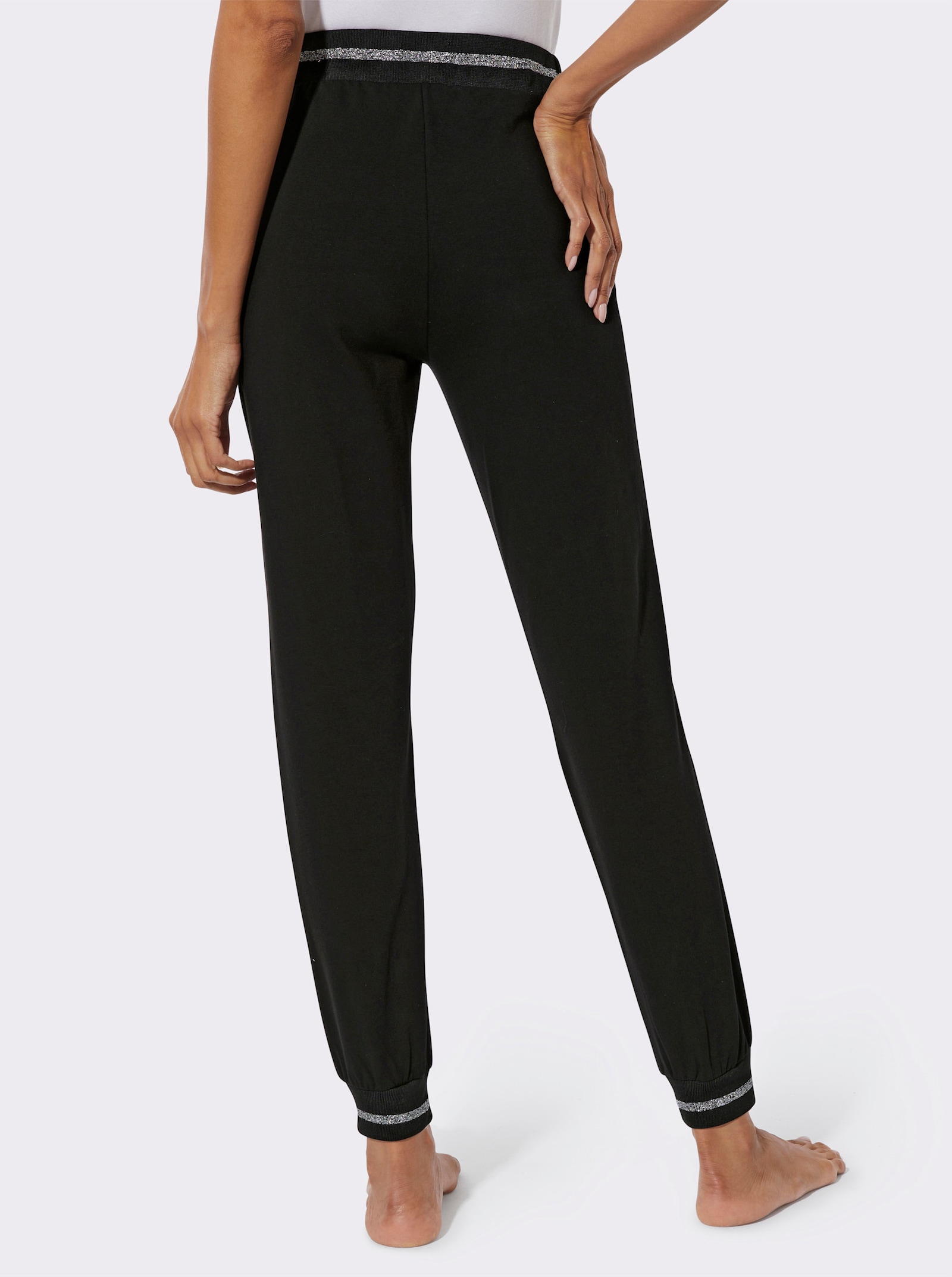 feel good Broek - zwart/koningsblauw