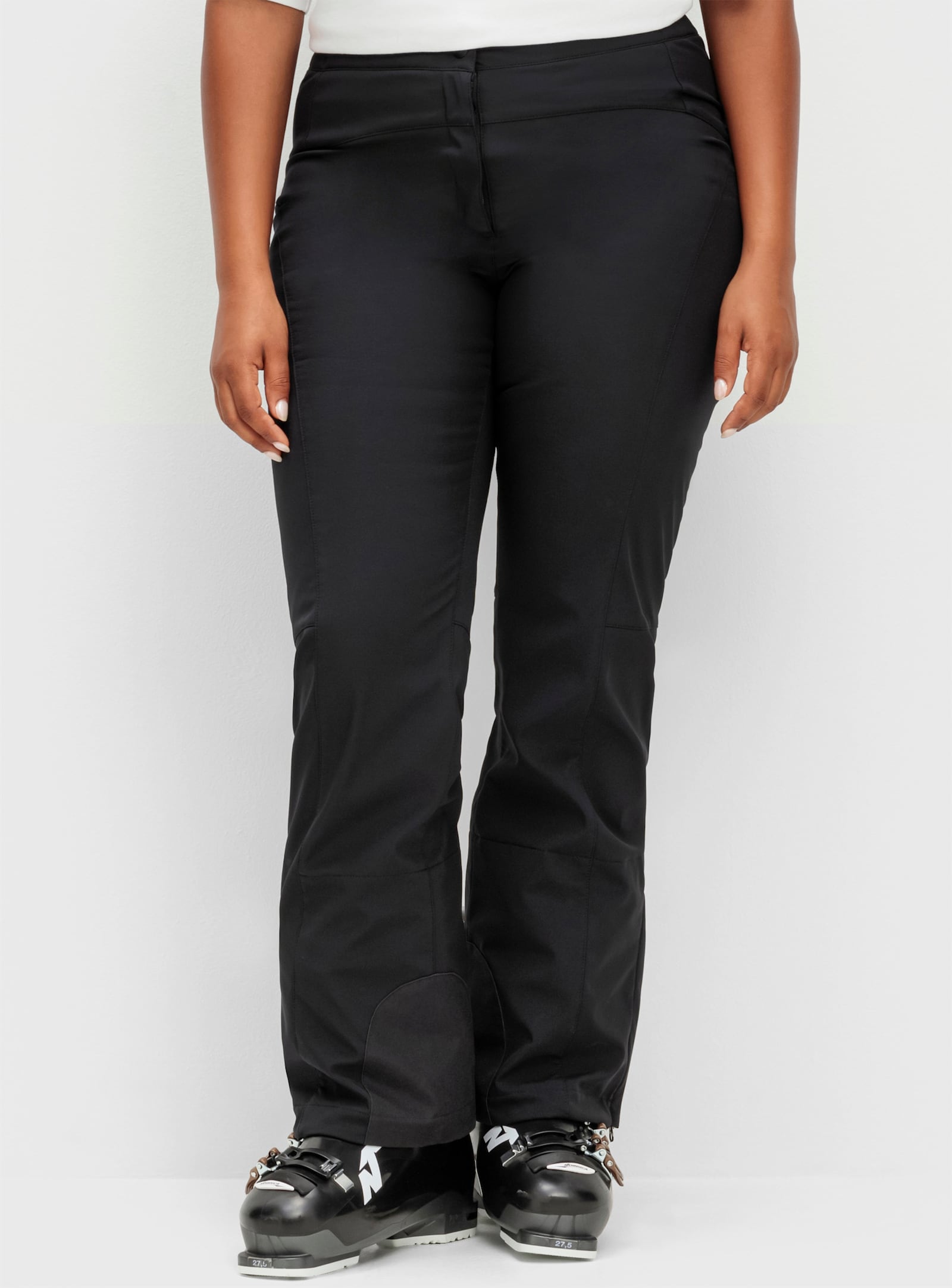 sheego Skihose in atmungsaktiver, wasser- und windabweisender Qualität - schwarz