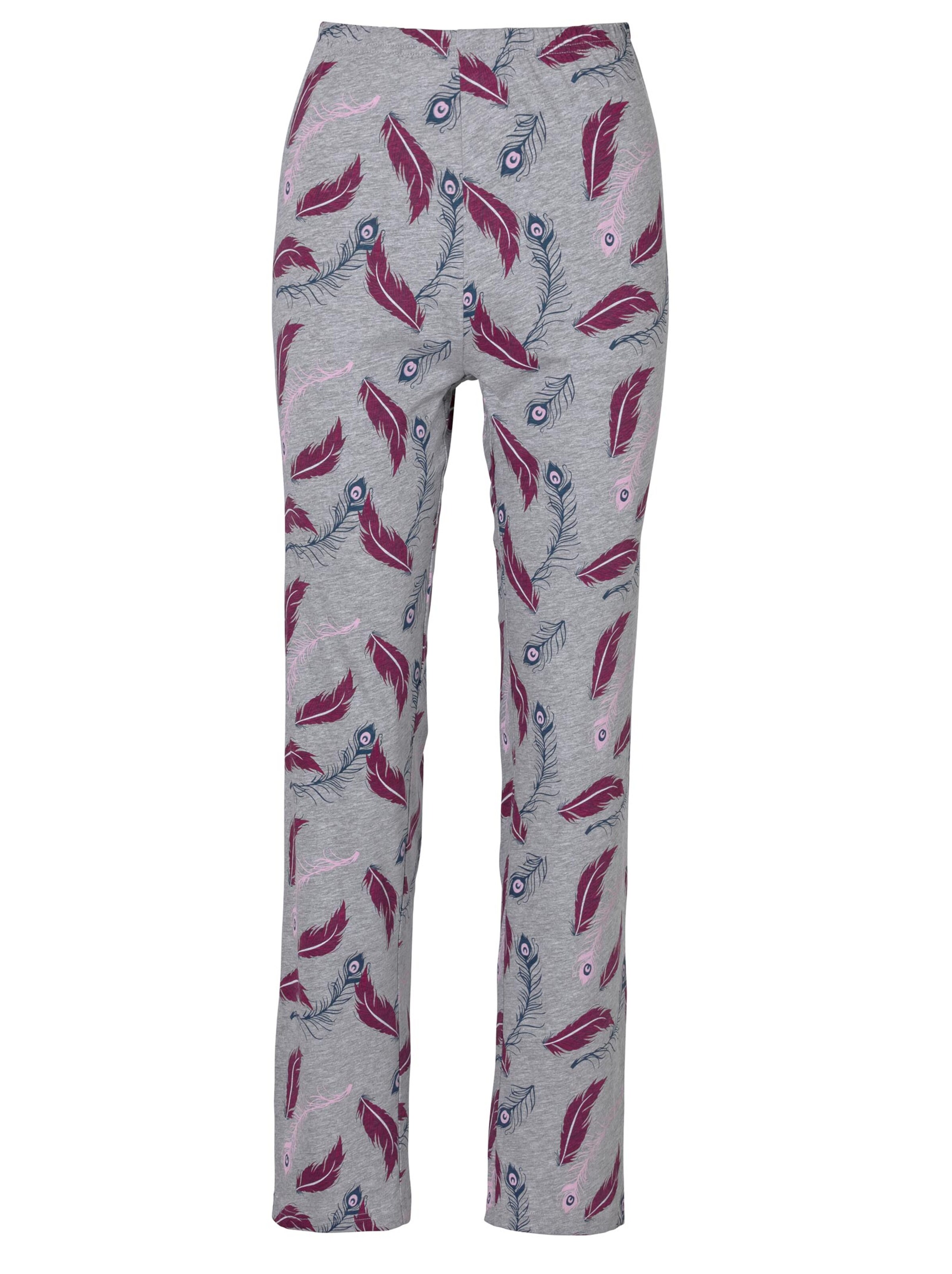 Schlafanzug-Hose - hellgrau-meliert