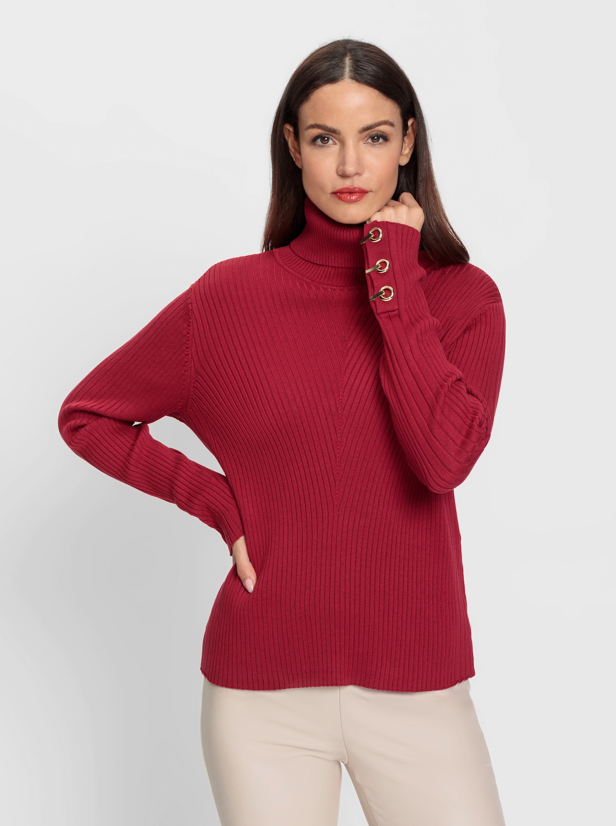 heine Rollkragenpullover - kirsche