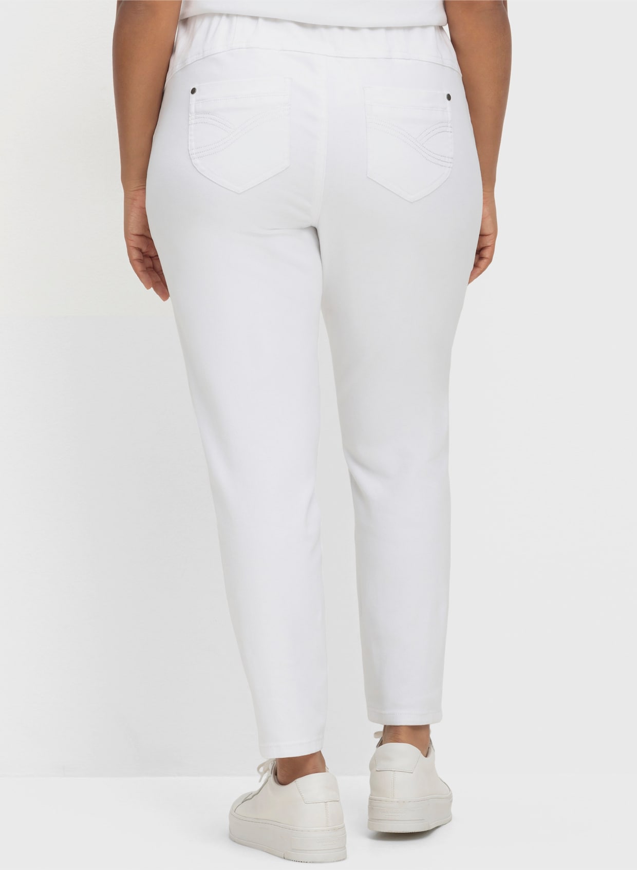 sheego Jegging - white denim