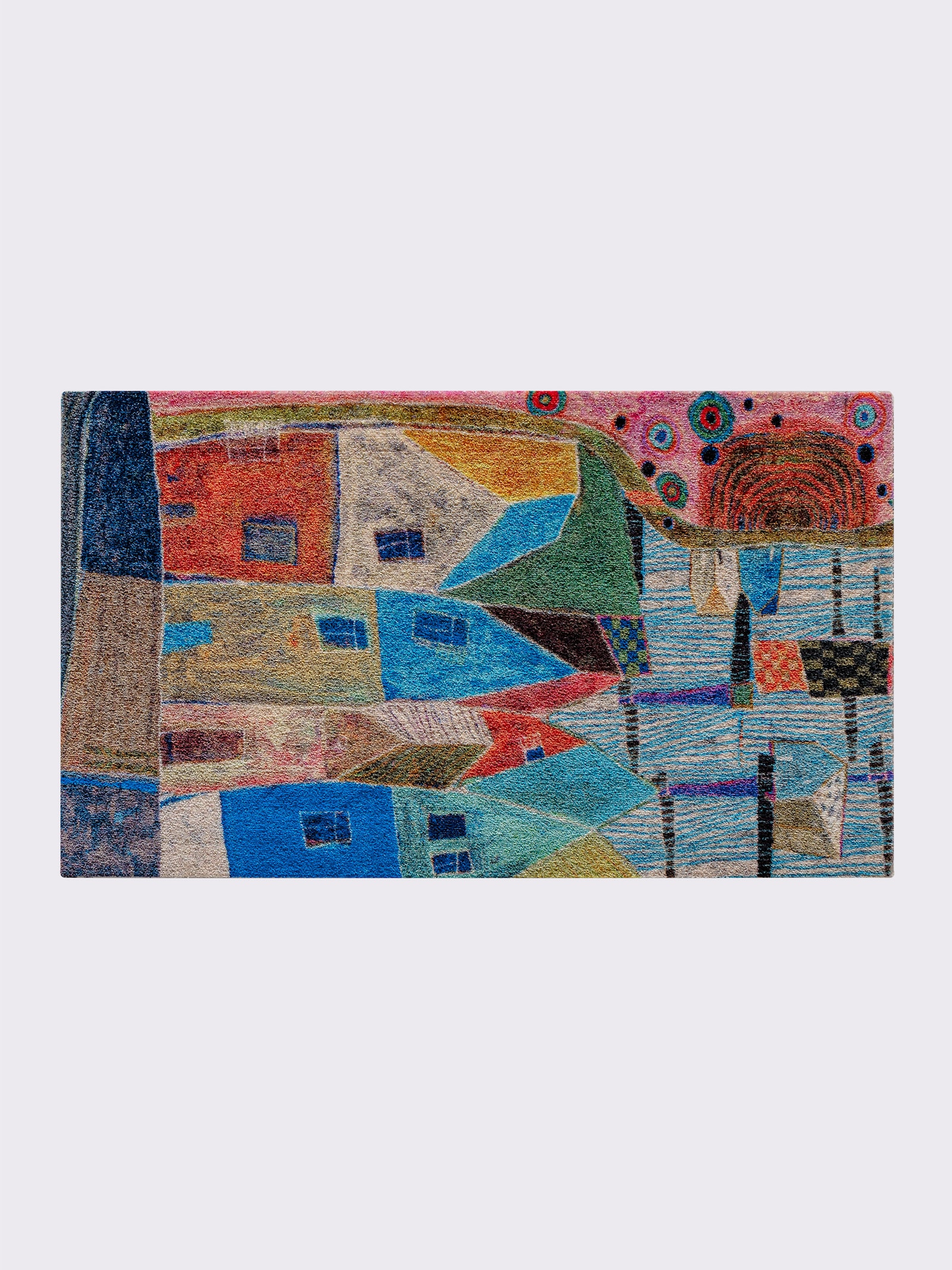 wash+dry by Kleen-Tex Fußmatte - blau-bunt