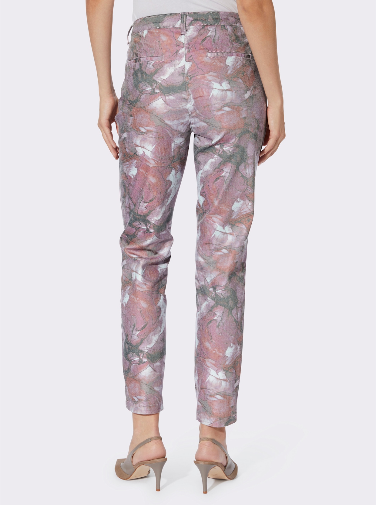heine Bedrukte broek - lila/roze bedrukt