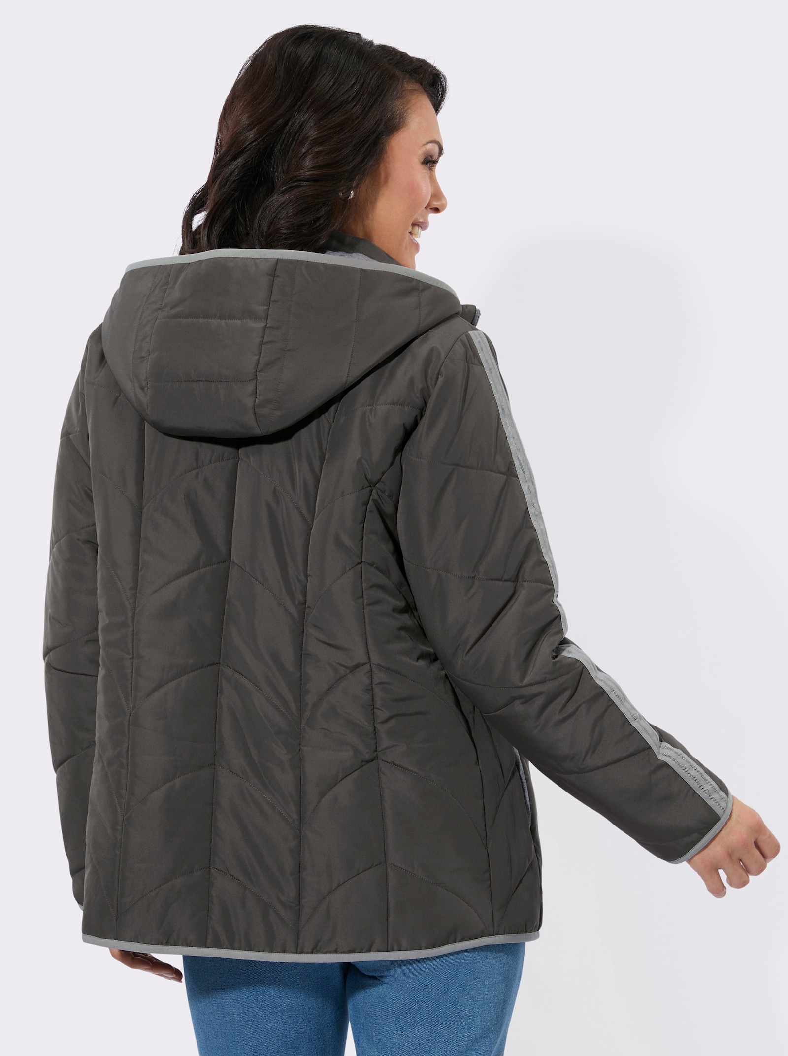 Steppjacke mit Innentasche - graphit