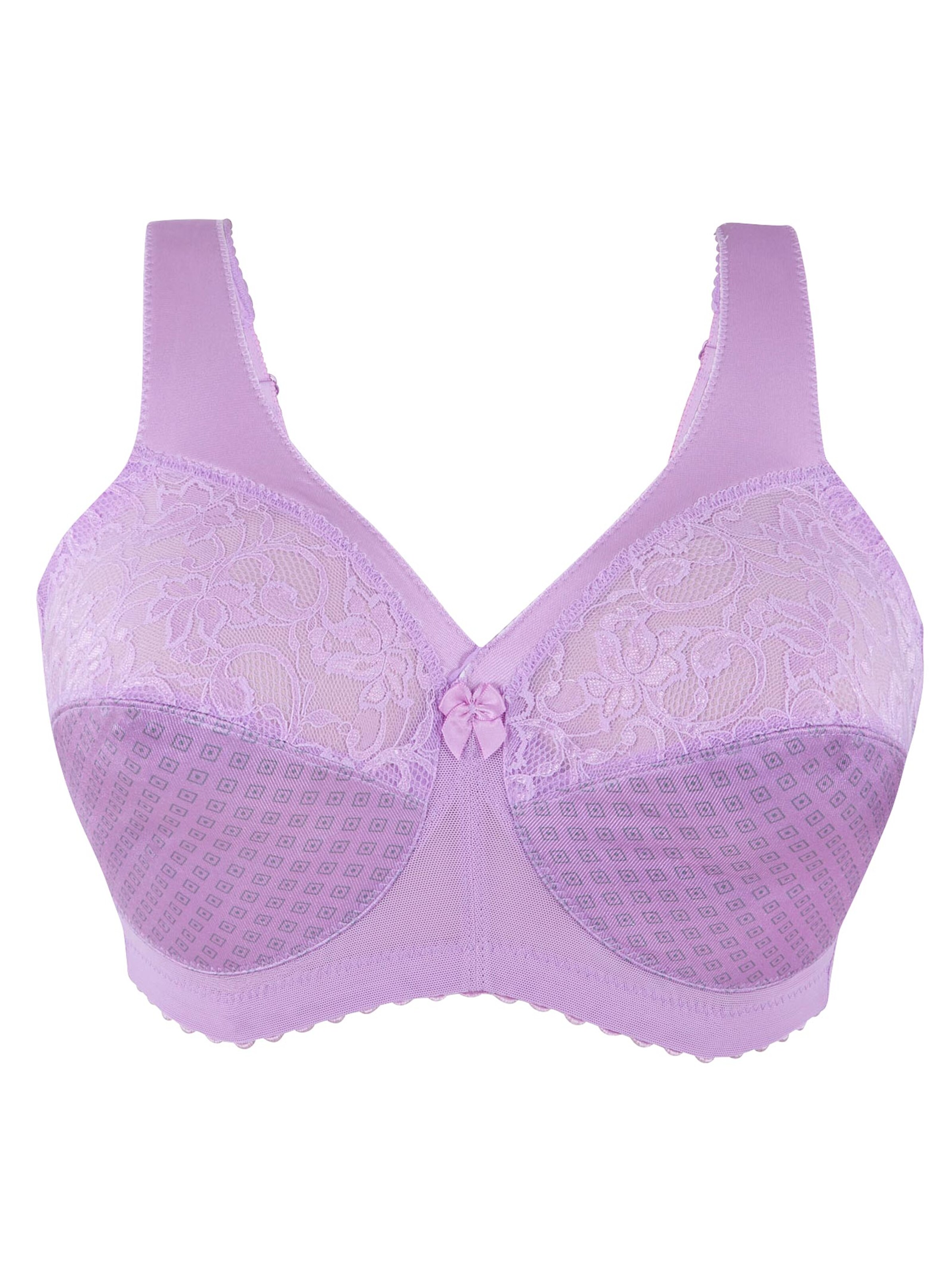 Glamorise Entlastungs-BH ohne Bügel - flieder