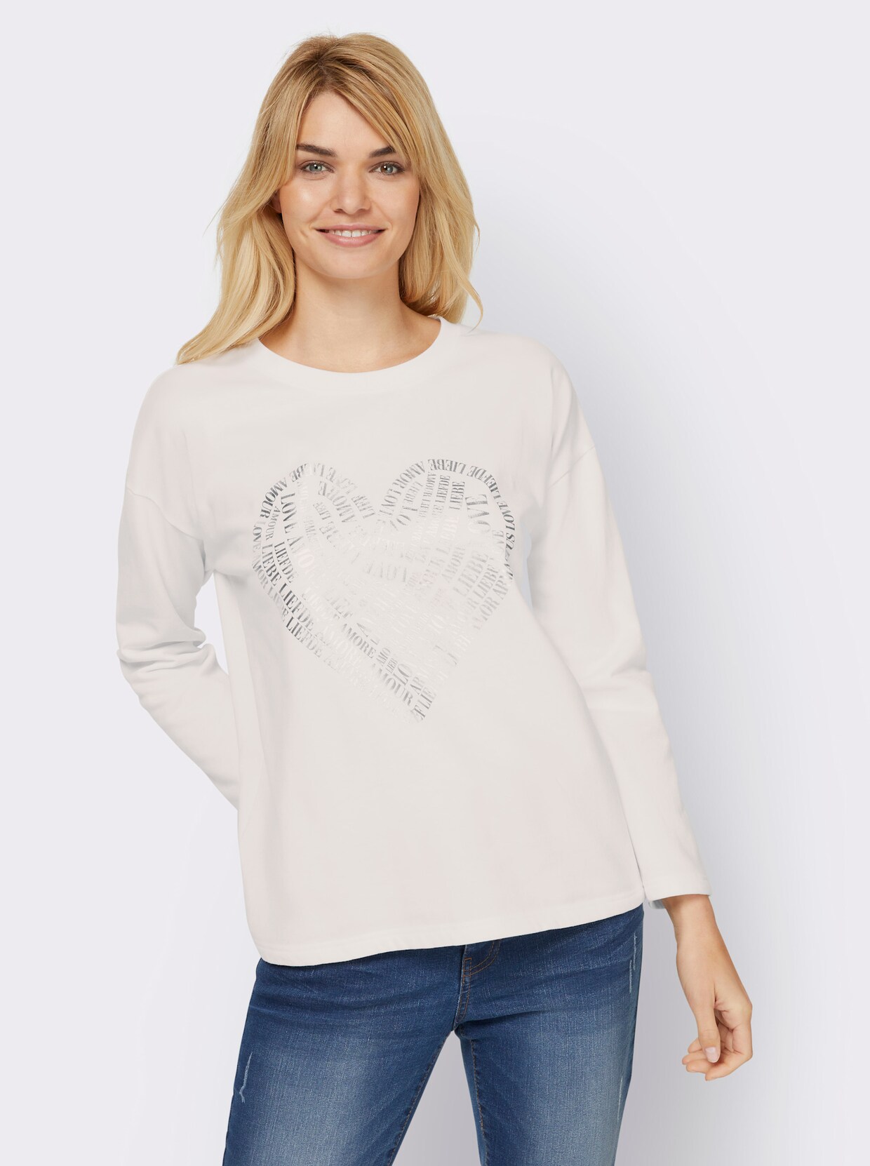 heine Sweatshirt - ecru