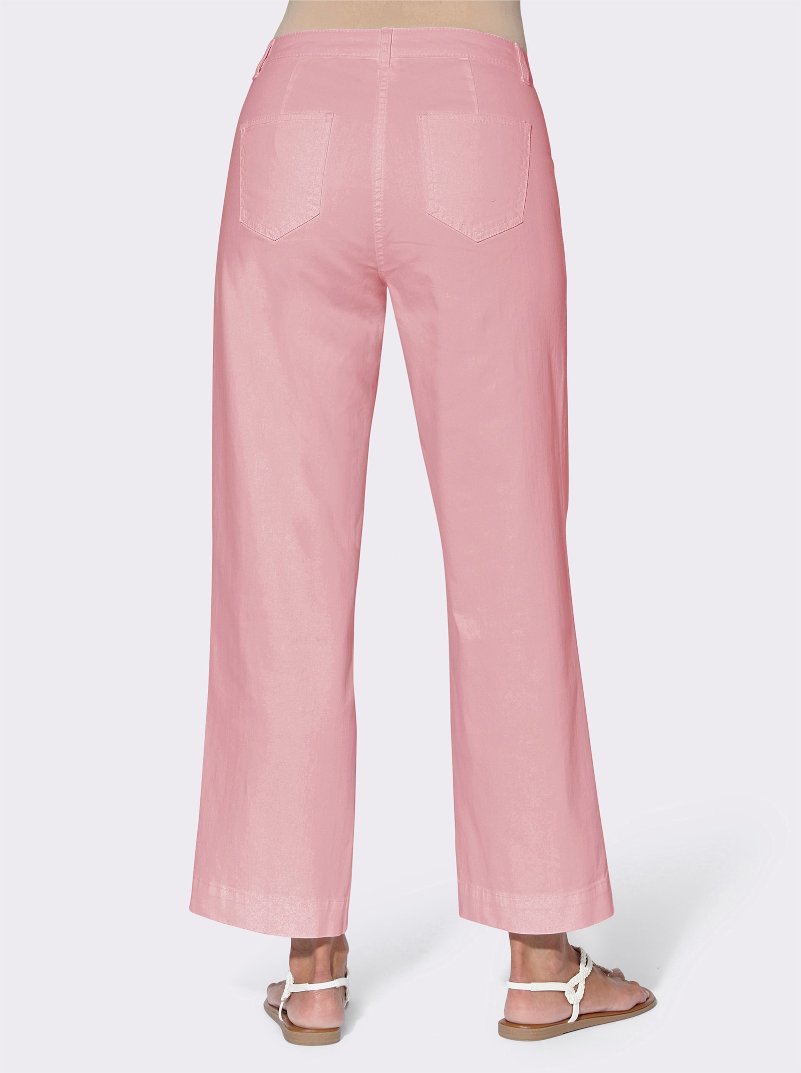 Culotte met opgestikte zakken achter - hortensia