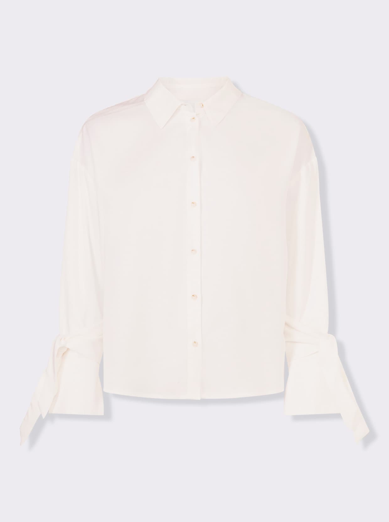heine Langarm-Bluse - weiß