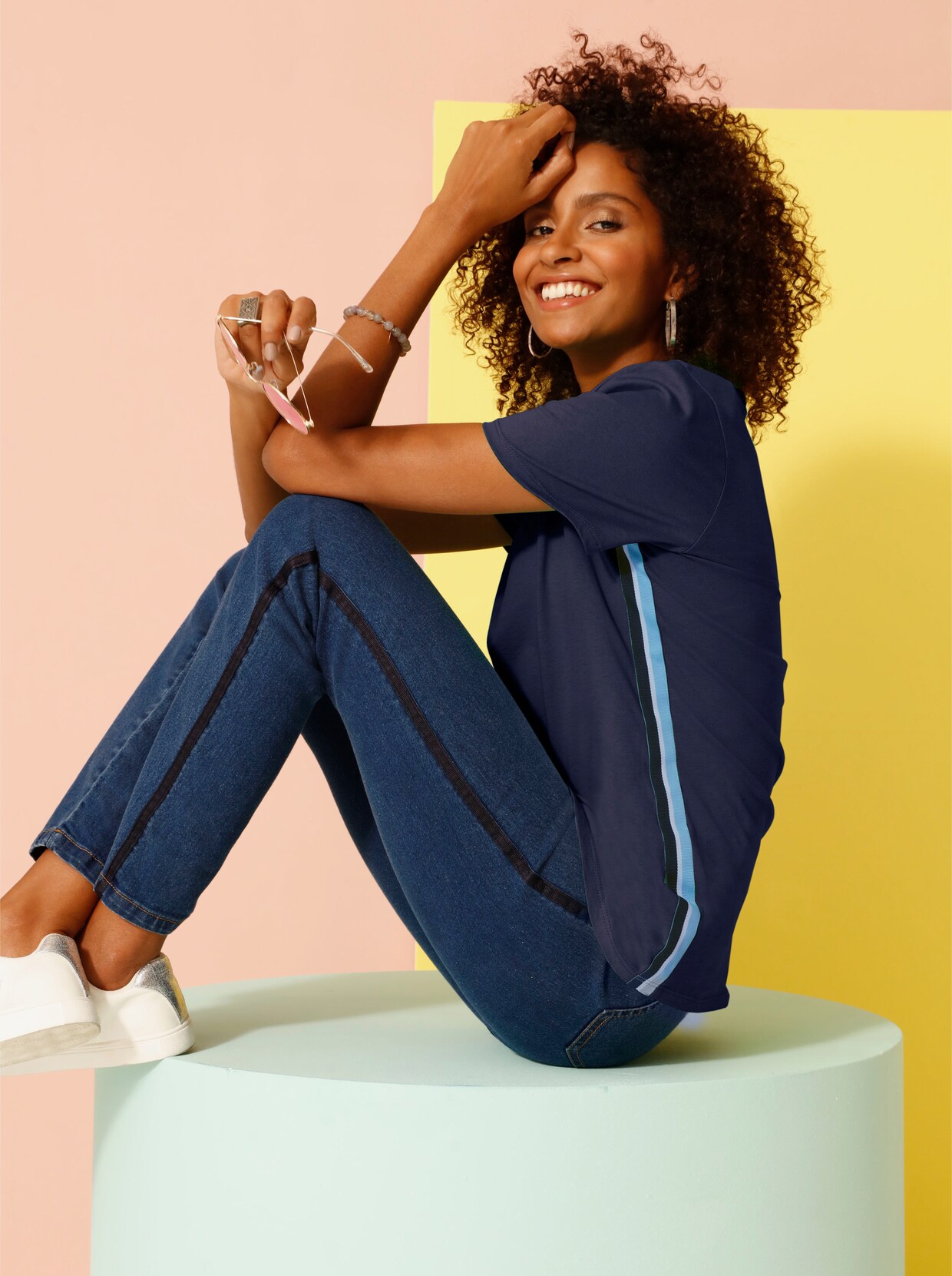 Shirt met korte mouwen - marine