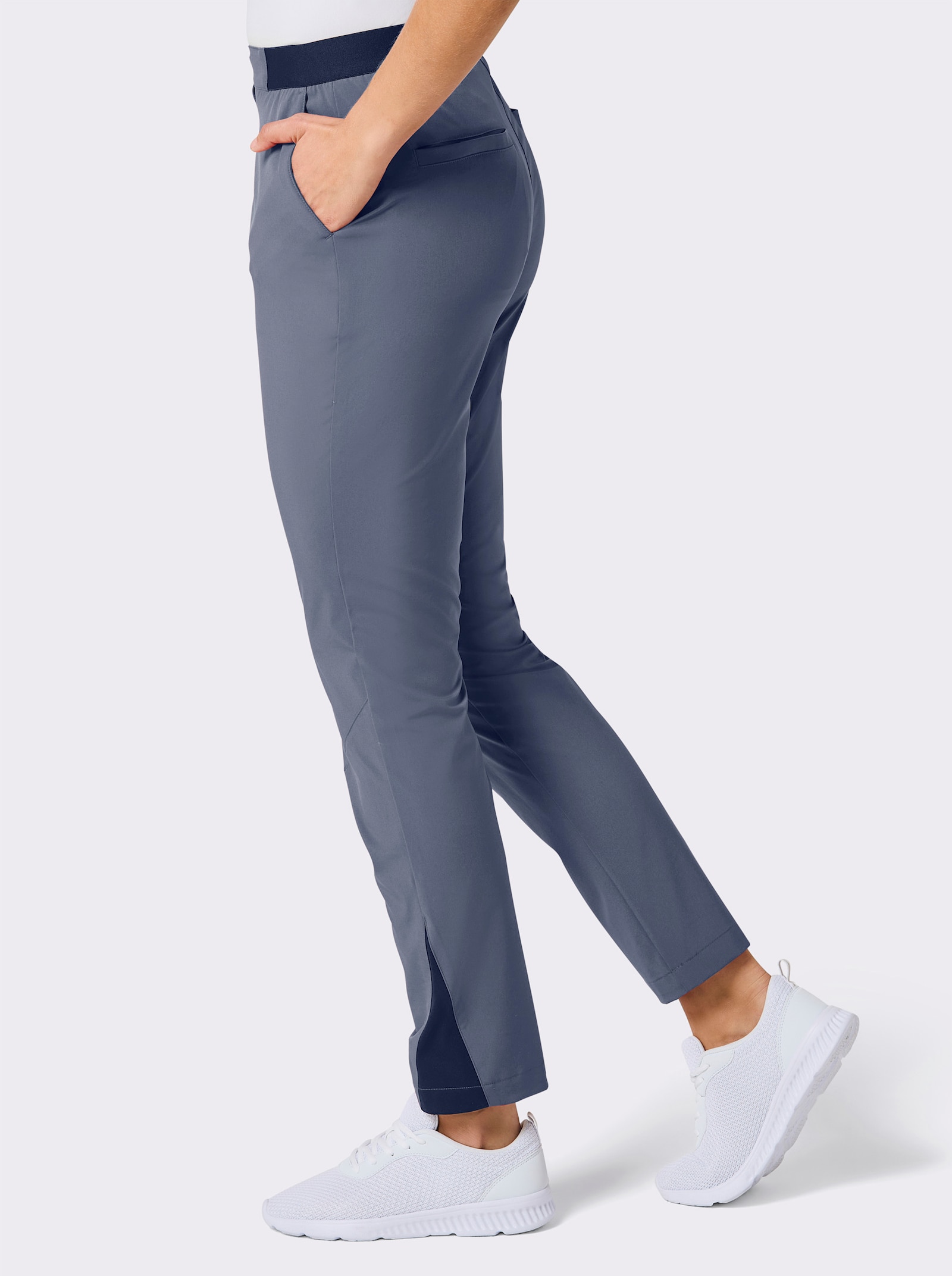 Catamaran Sports Trekkinghose mit Leistentaschen hinten - taubenblau