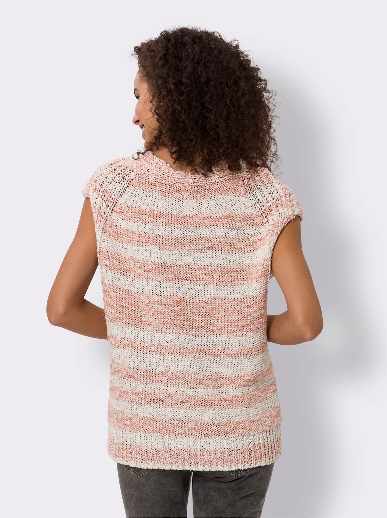 heine Slip-over - ecru/papaja gemêleerd