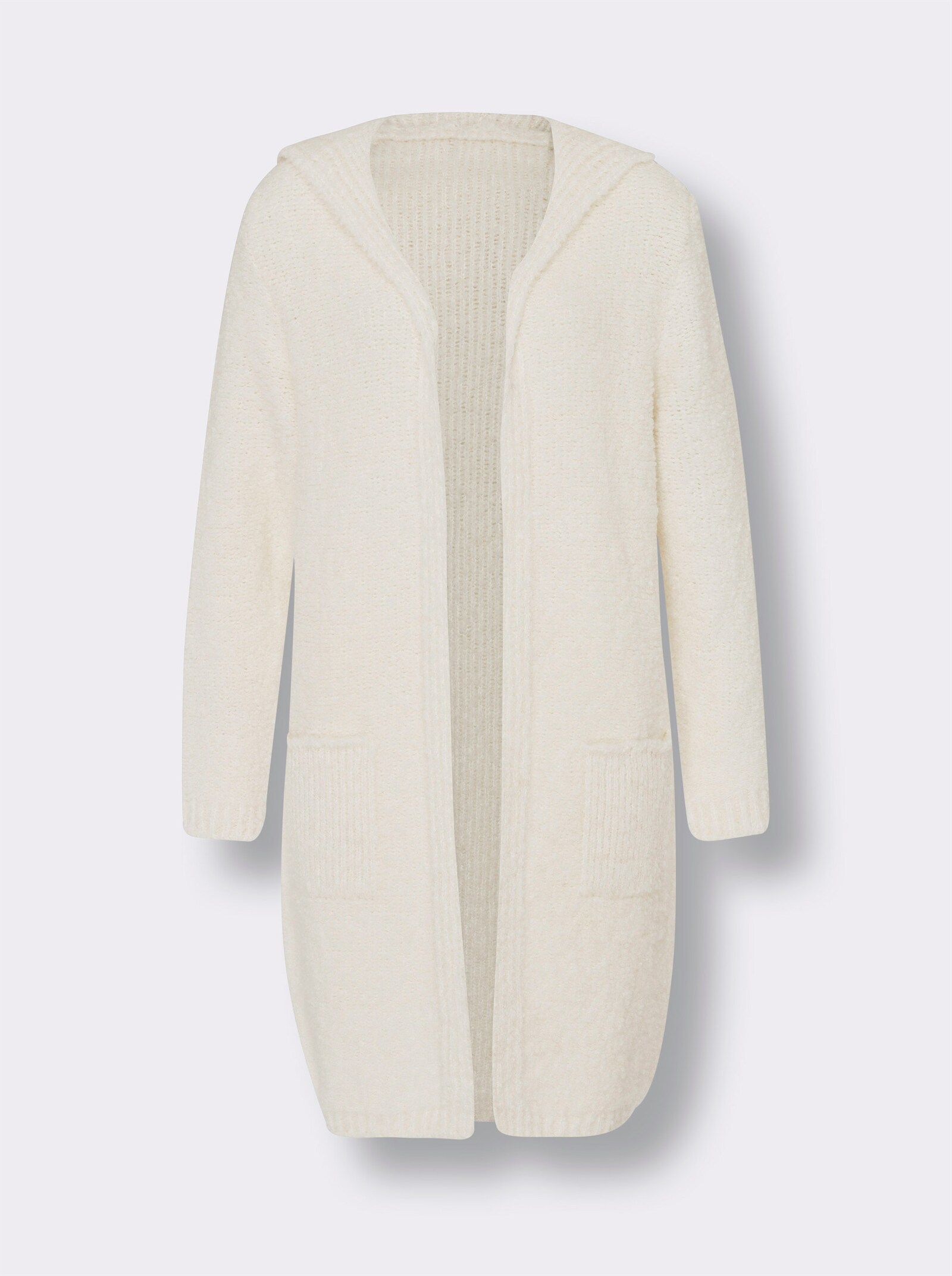 heine Longstrickjacke in Chenille-Qualität - ecru