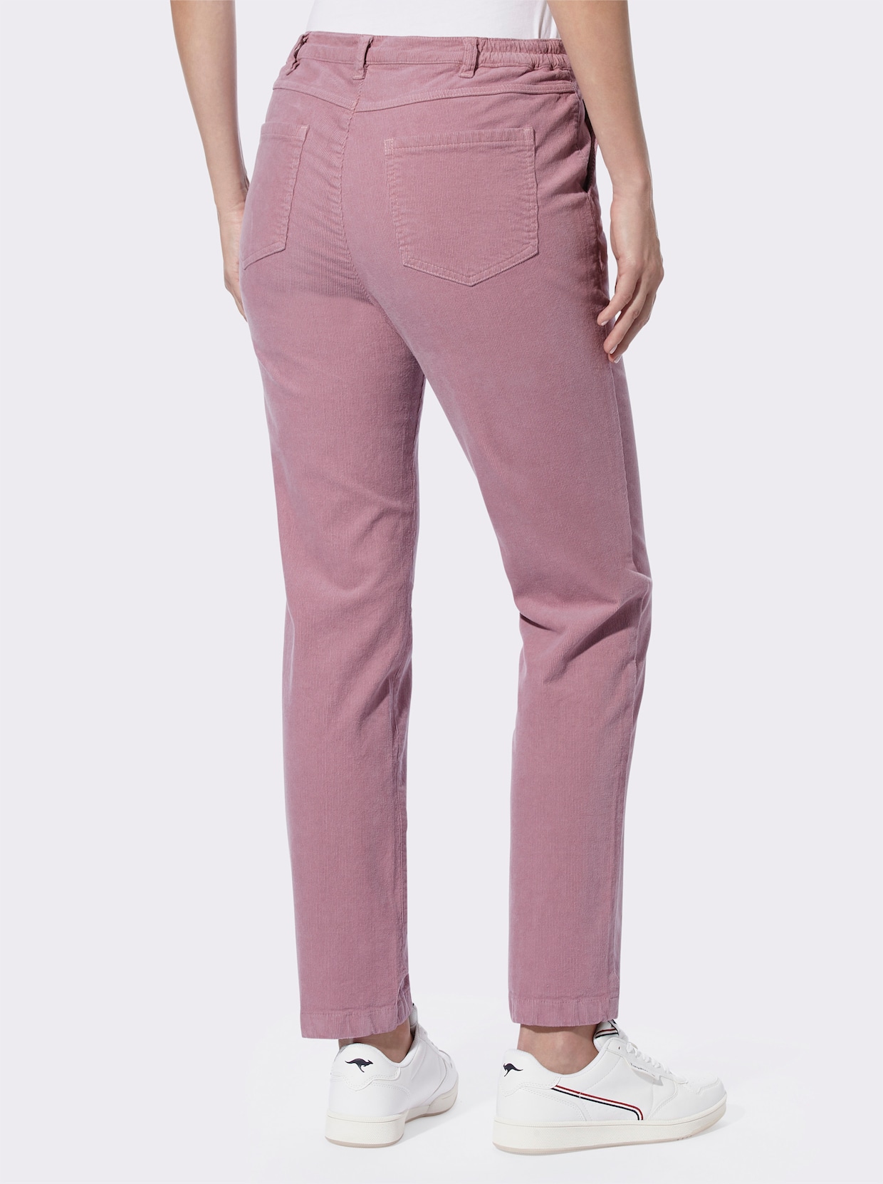 heine Ribcord broek - mauve