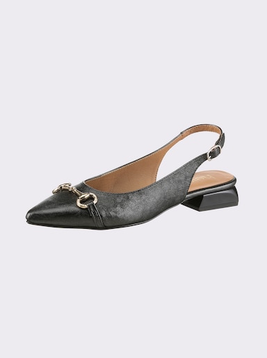 heine Slingballerina - schwarz-metallic