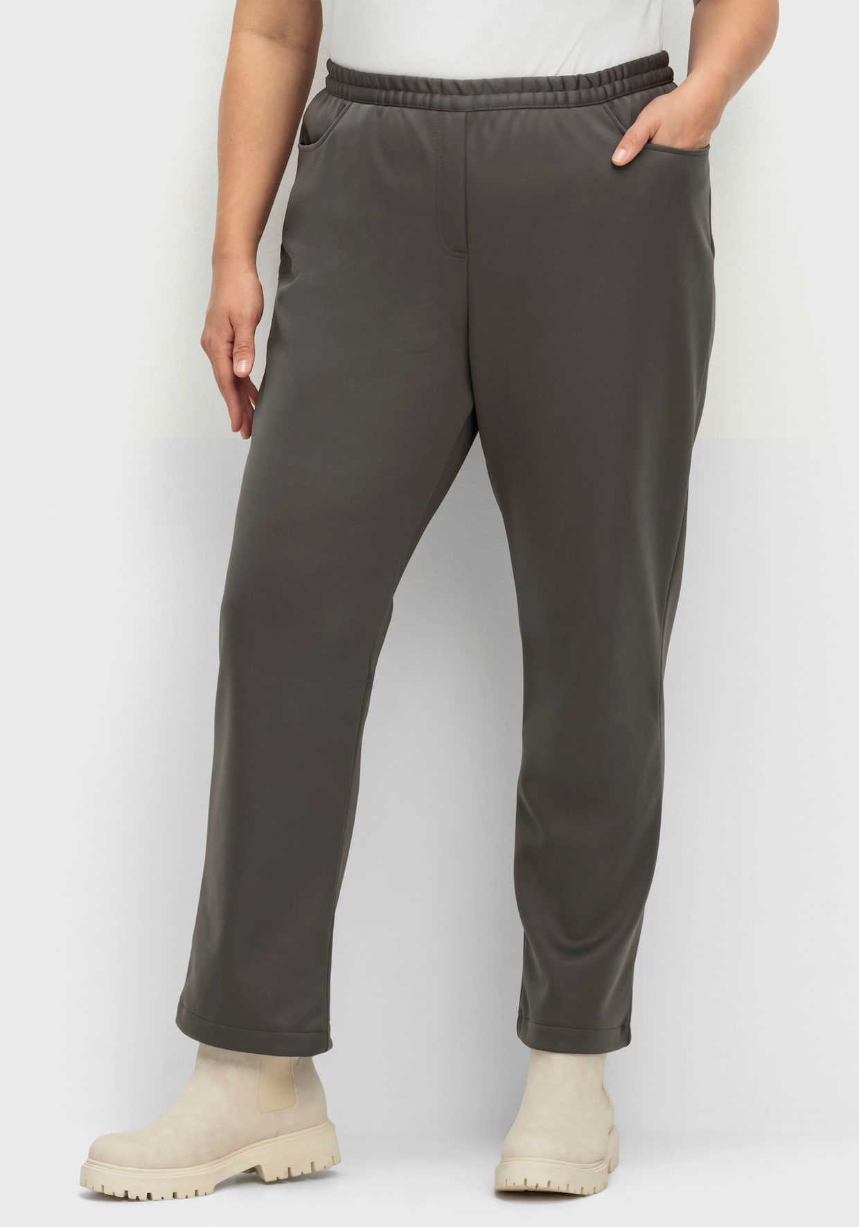 Thermohose mit Fleece-Futter - anthrazit