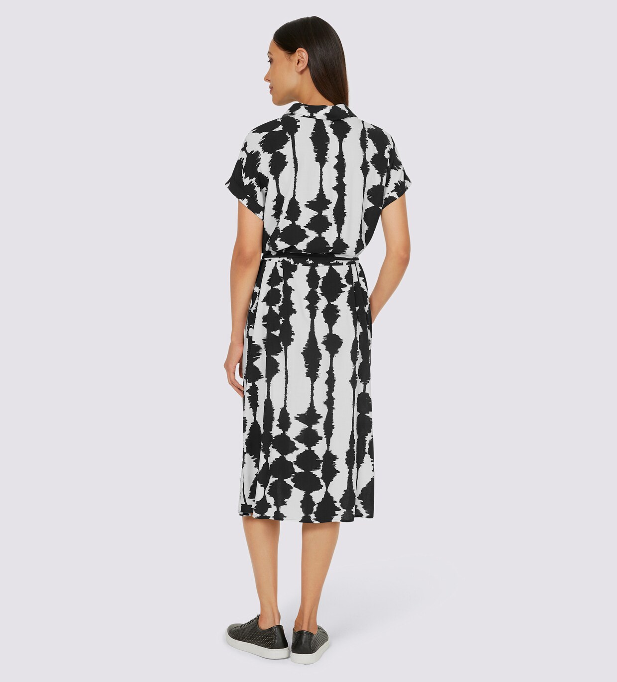 heine Jurk met print - ecru/zwart geprint