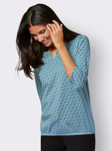 3/4-Arm-Shirt - topas-mint-bedruckt