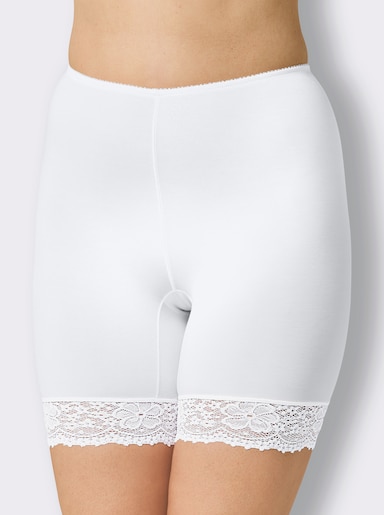 Nina von C. Langbeinschlüpfer mit Spitze - weiß