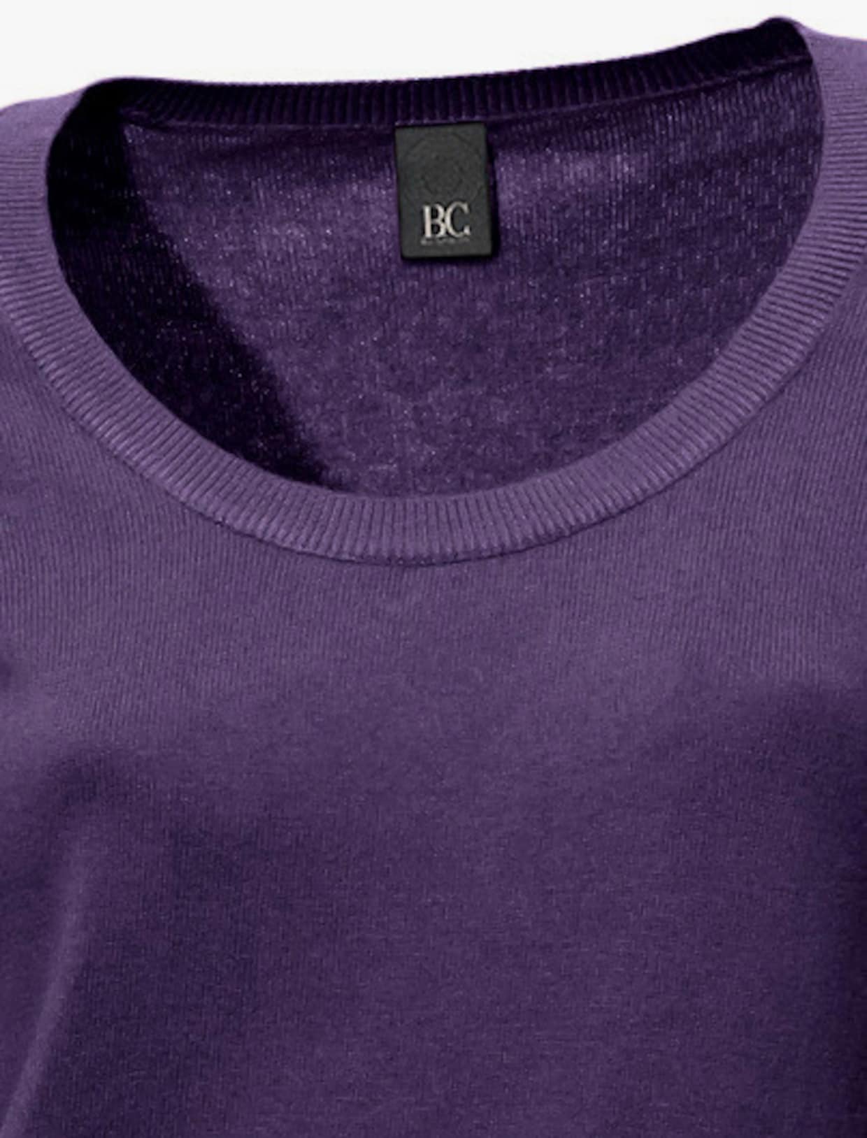 heine Pull encolure ronde - prune