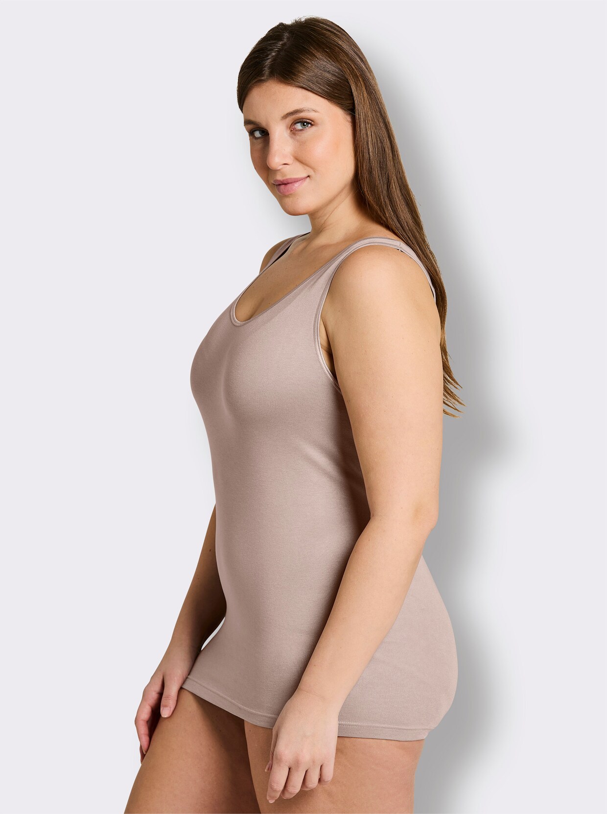 wäschepur Achselhemd in Modal-Qualität - beige