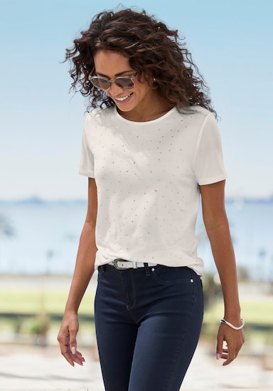 LASCANA T-Shirt - creme