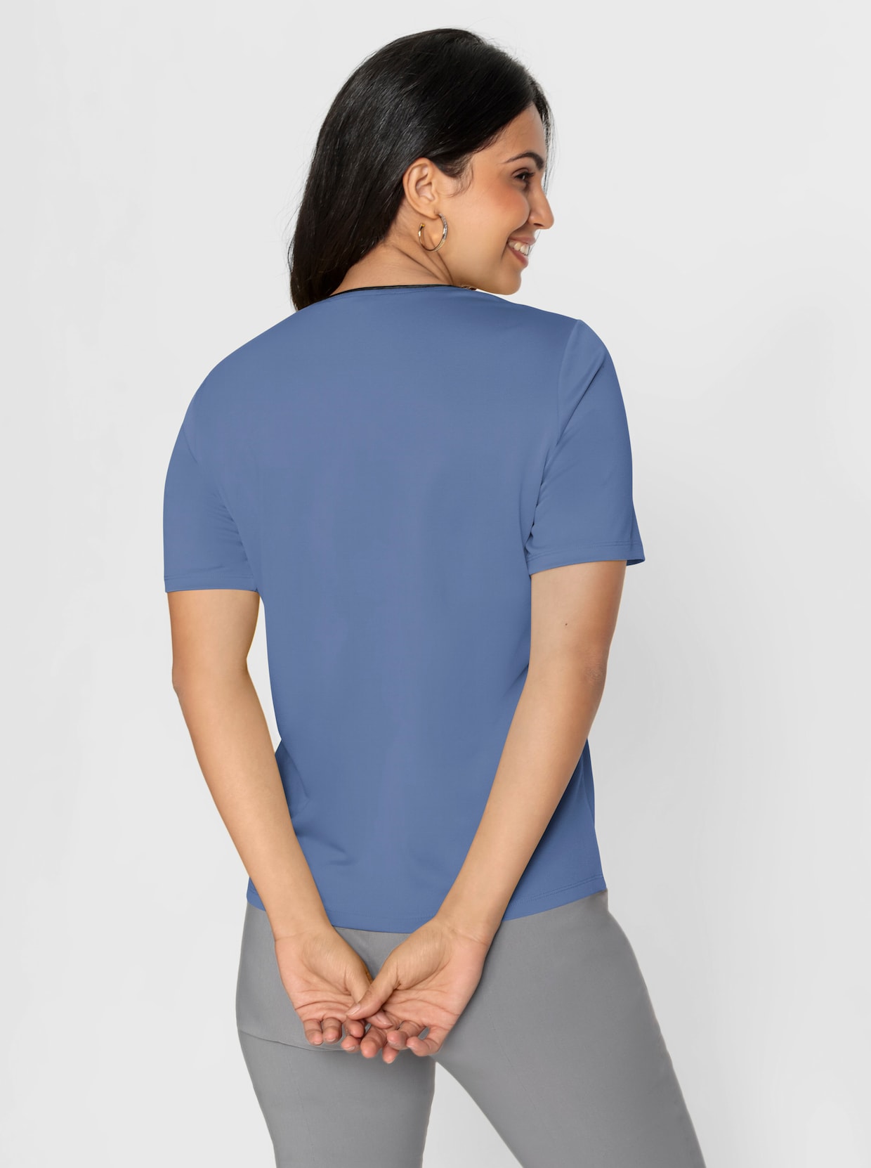 Shirt - middenblauw