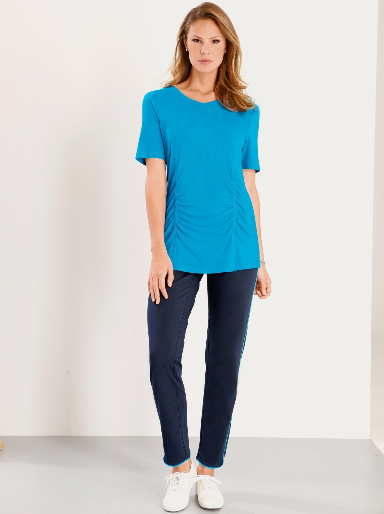 Vrijetijdsbroek - marine/turquoise