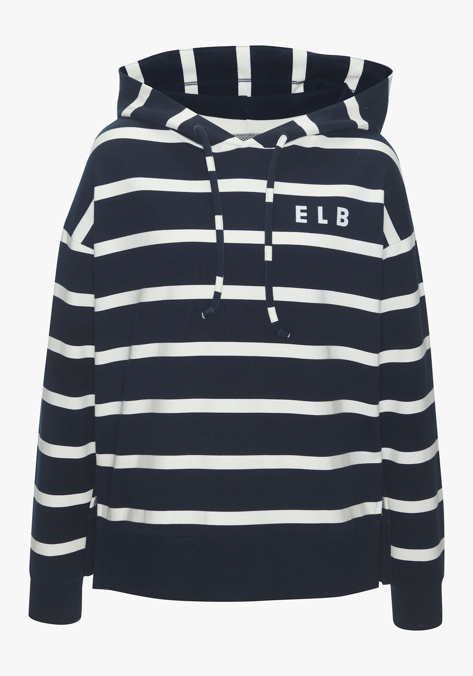 Elbsand Sweatshirt met capuchon - marine/wit