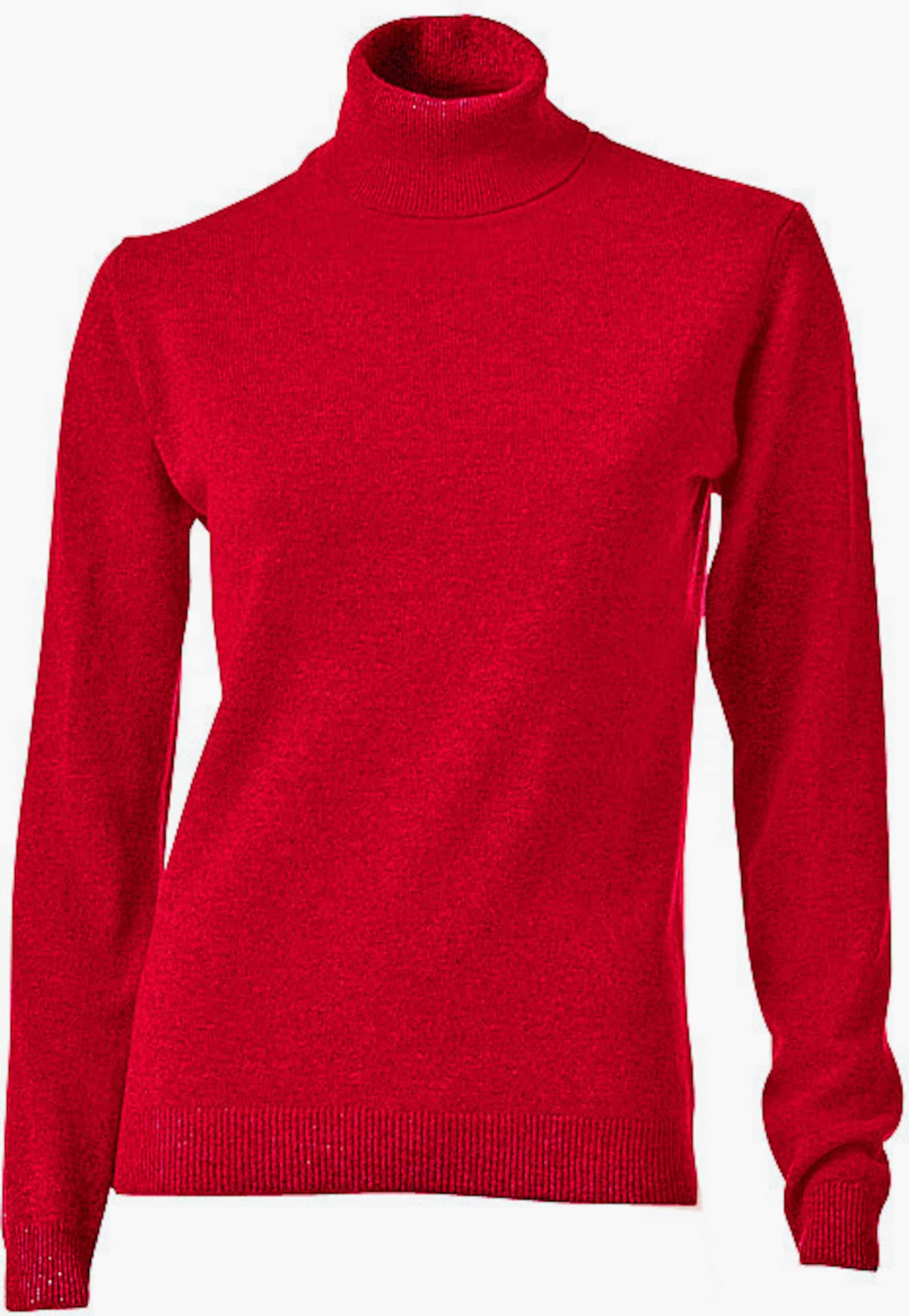 heine Kaschmirpullover mit Rollkragen - rot