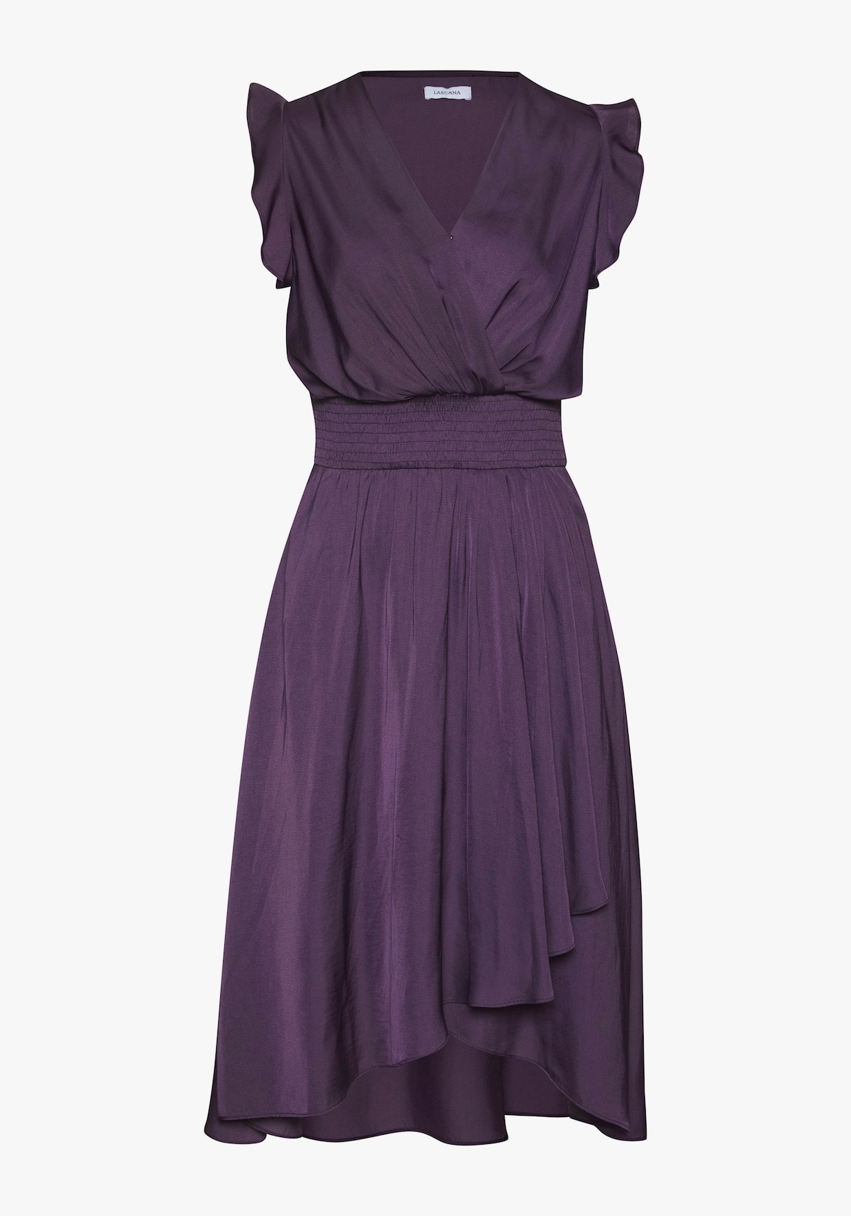 LASCANA Satijnen jurk - aubergine