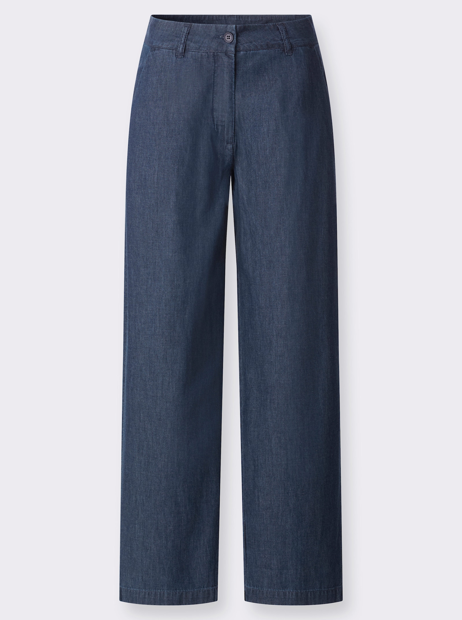 Culotte in Jeans-Qualität, Baumwolle - blue-stone-washed