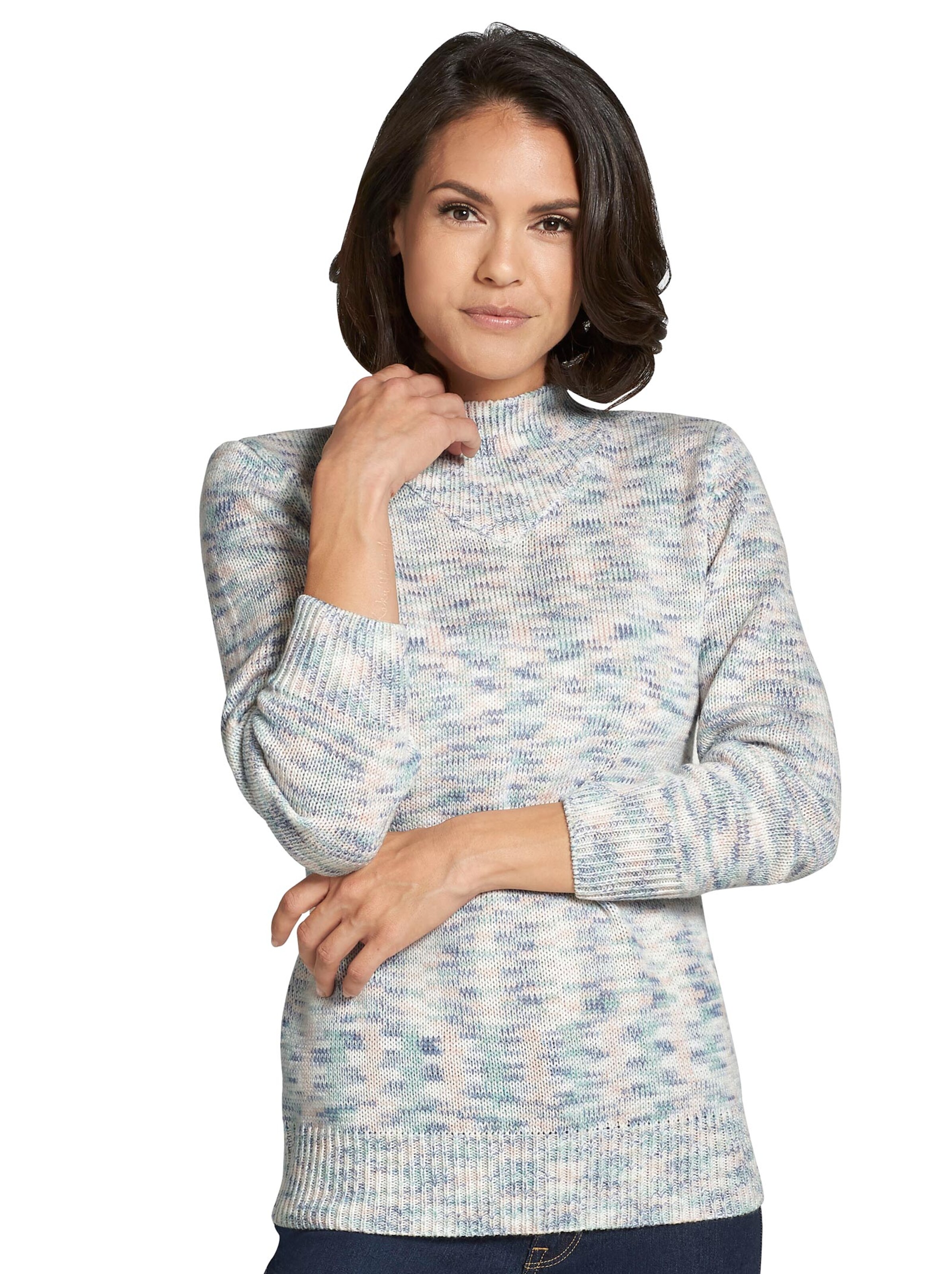 Pullover - ecru-meliert