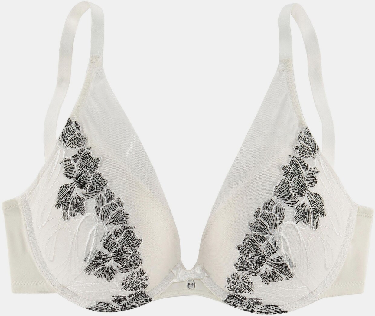 LASCANA Push-up-BH - offwhite-schwarz