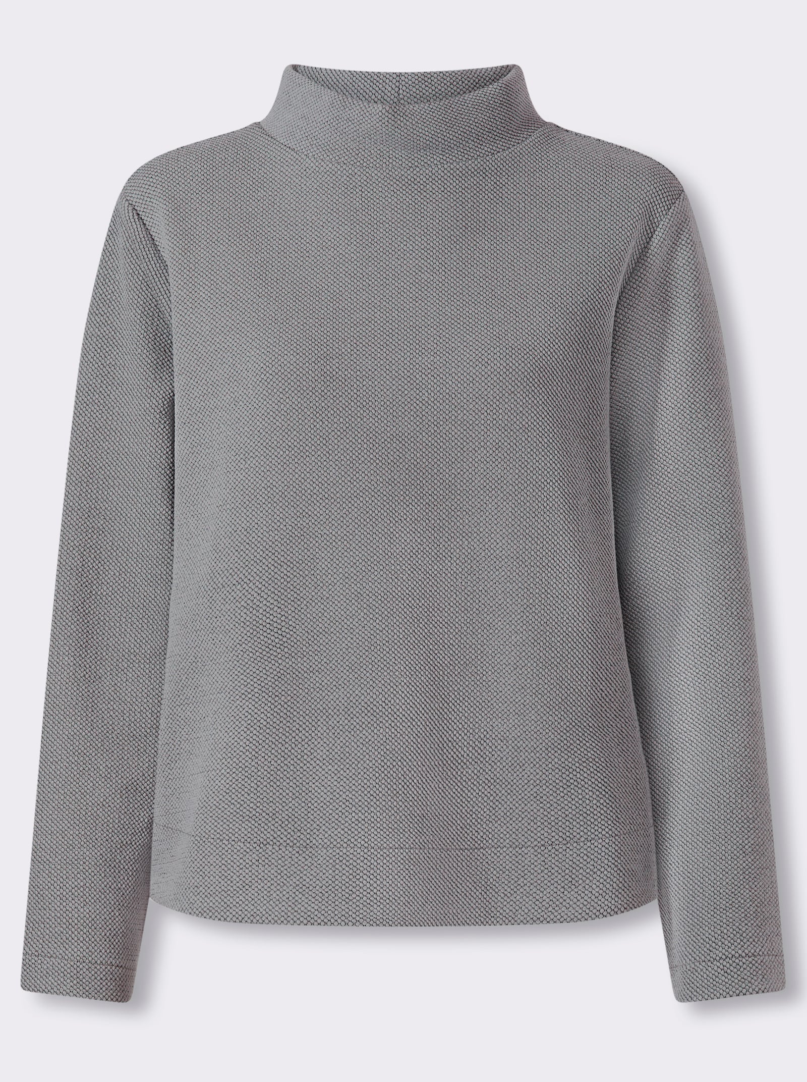 heine Sweatshirt in Melange-Optik - steingrau-meliert