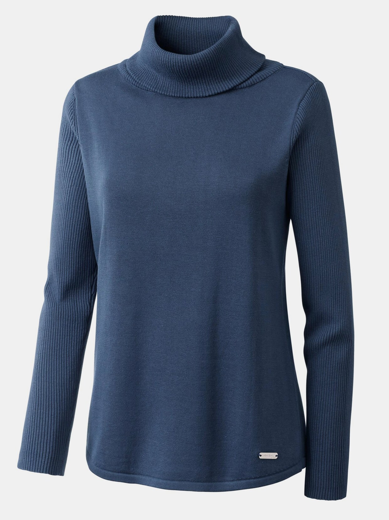 Langarm-Pullover - blau