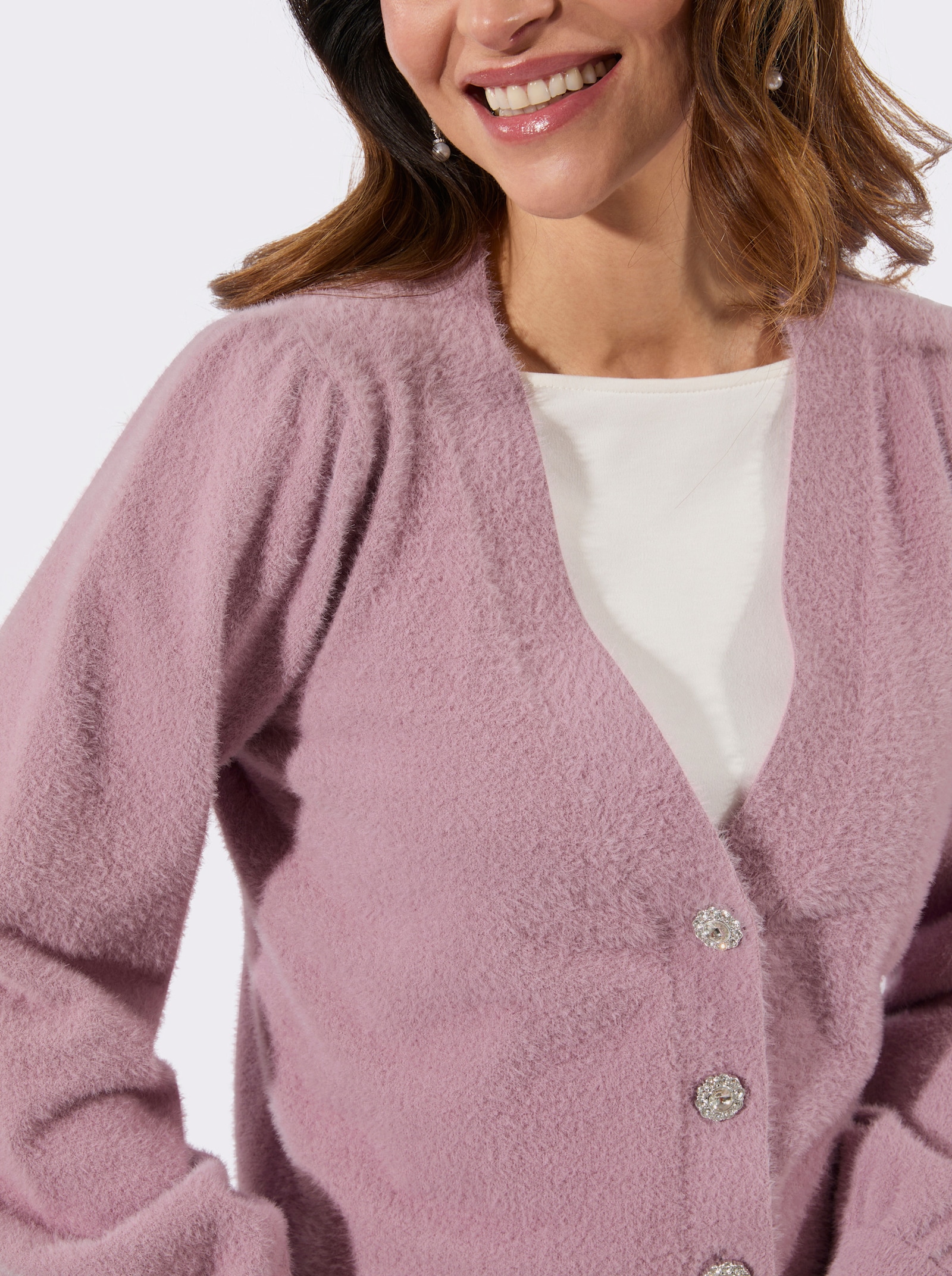 Cardigan - mauve