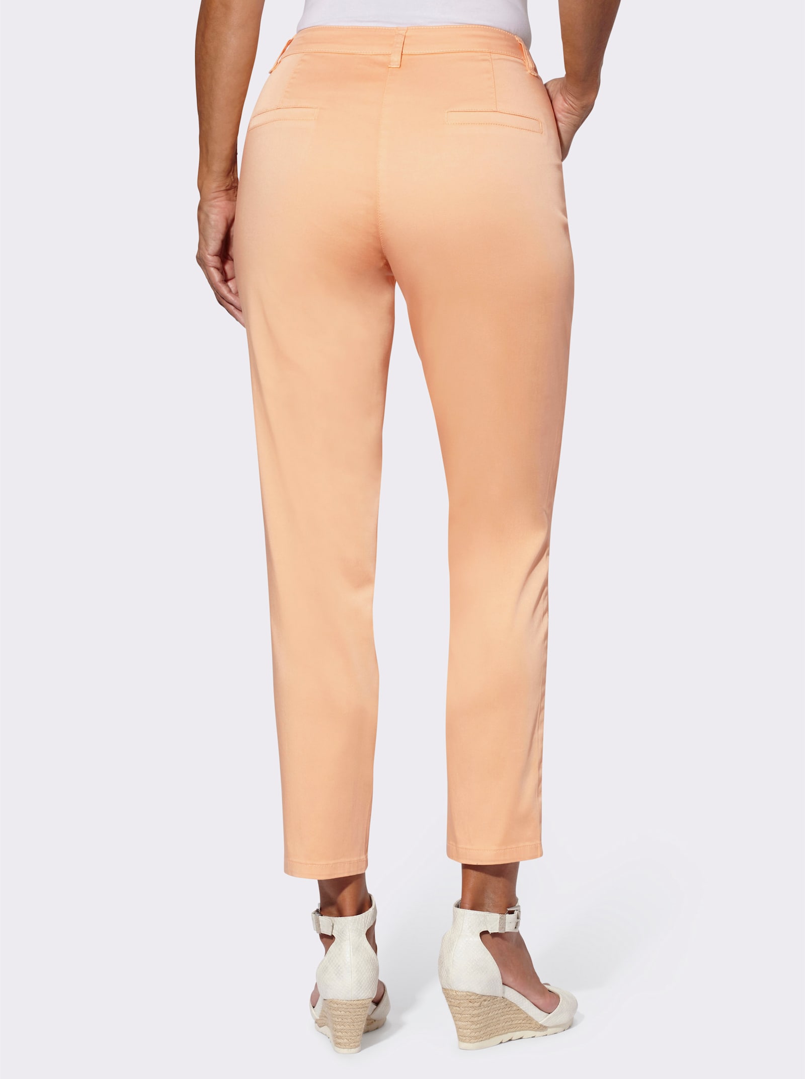 Chinohose in Baumwoll-Stretch-Qualität - apricot