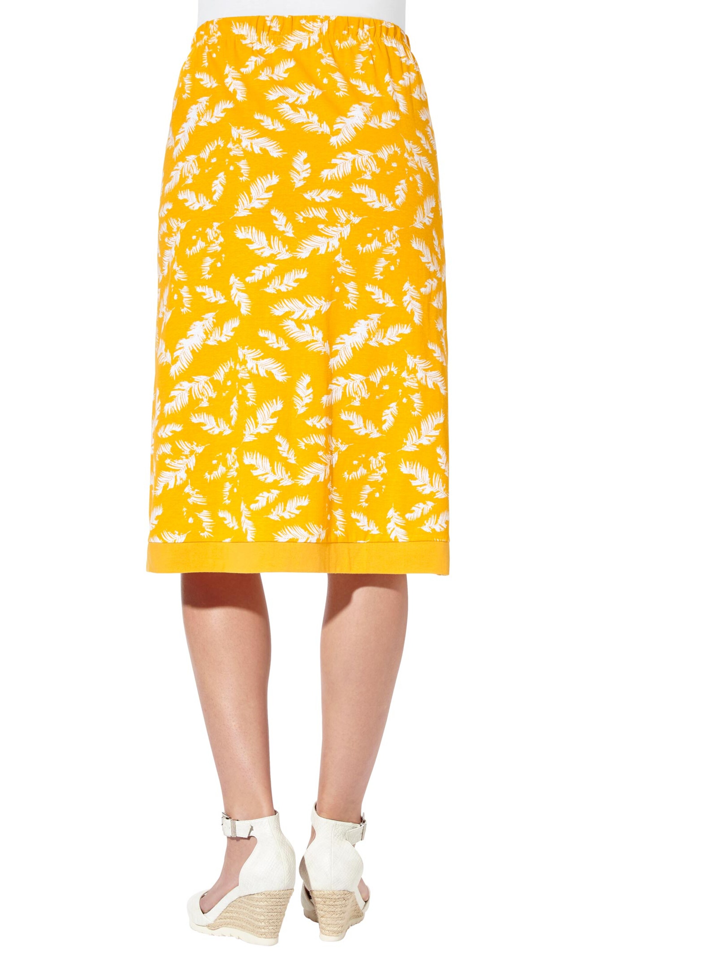 Rock - gelb-gemustert