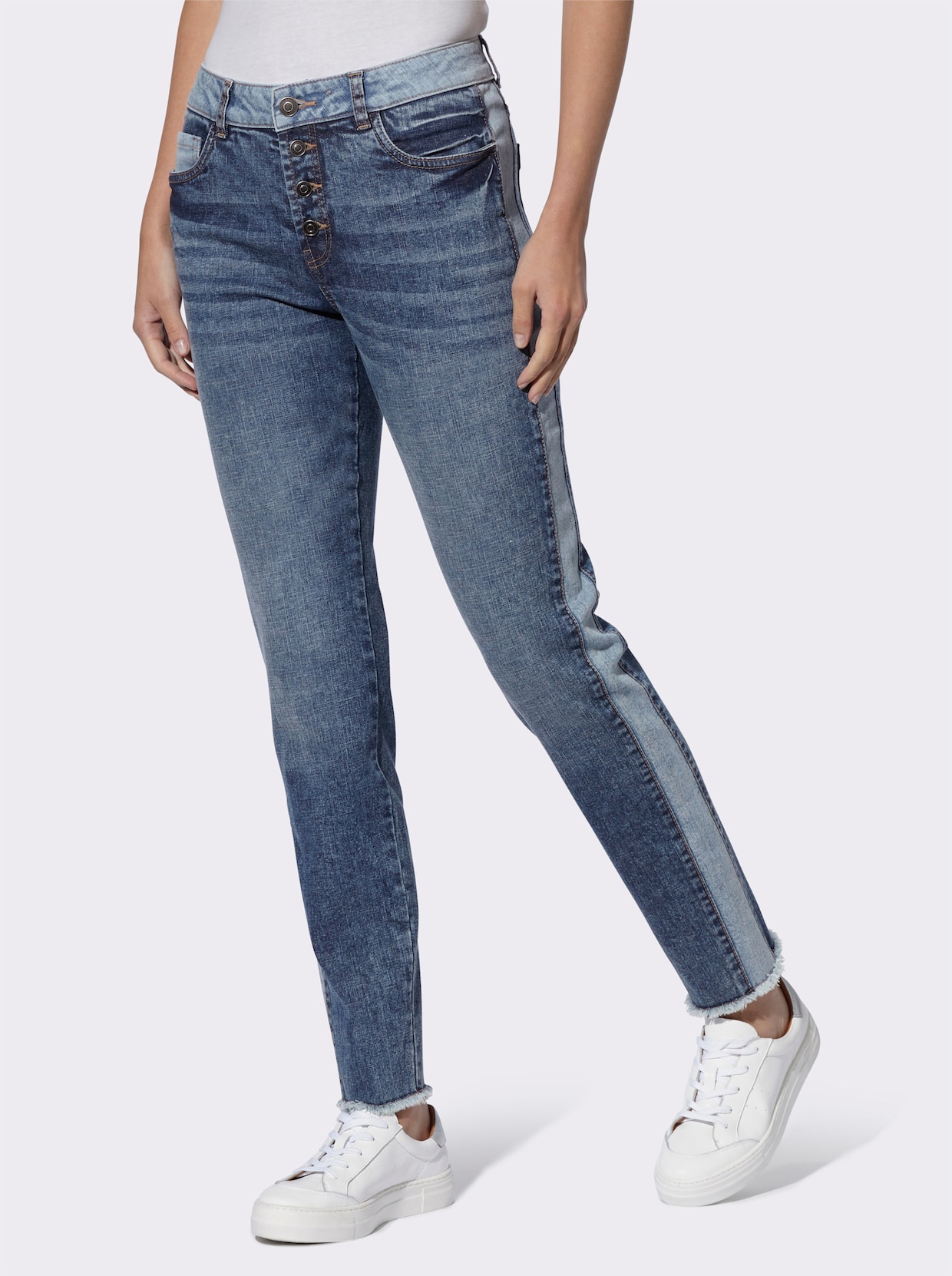 heine 5-pocketjeans - blue-stonewashed