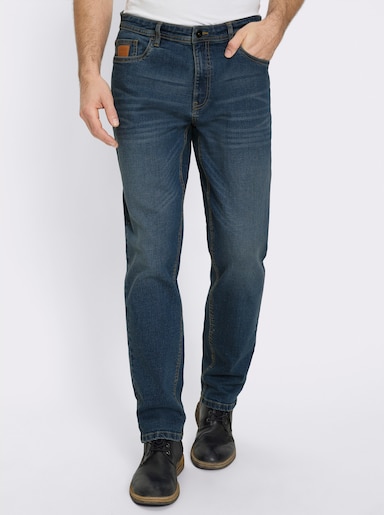 Marco Donati 5-Pocket-Jeans mit kontrastfarbenen Nähten - dark blue denim