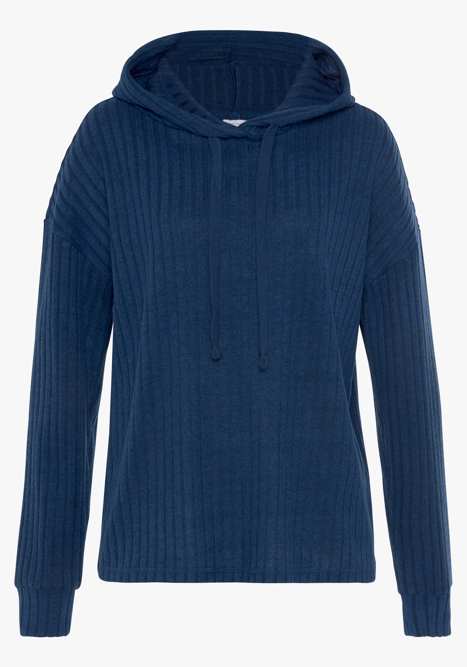 LASCANA Hoodie - blau-meliert