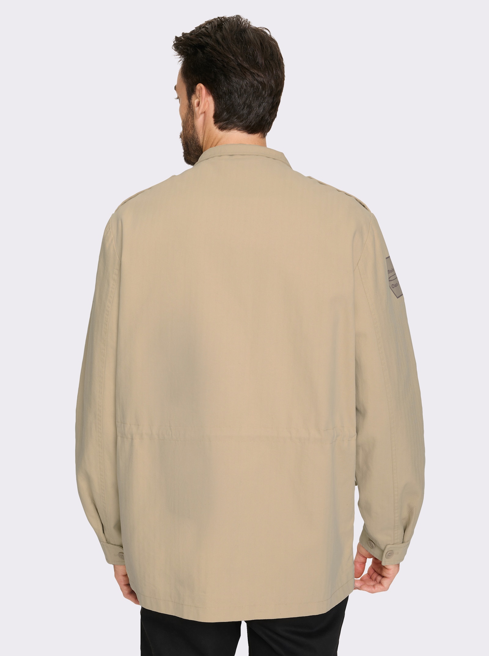 Marco Donati Longjacke mit Schulterriegel - beige