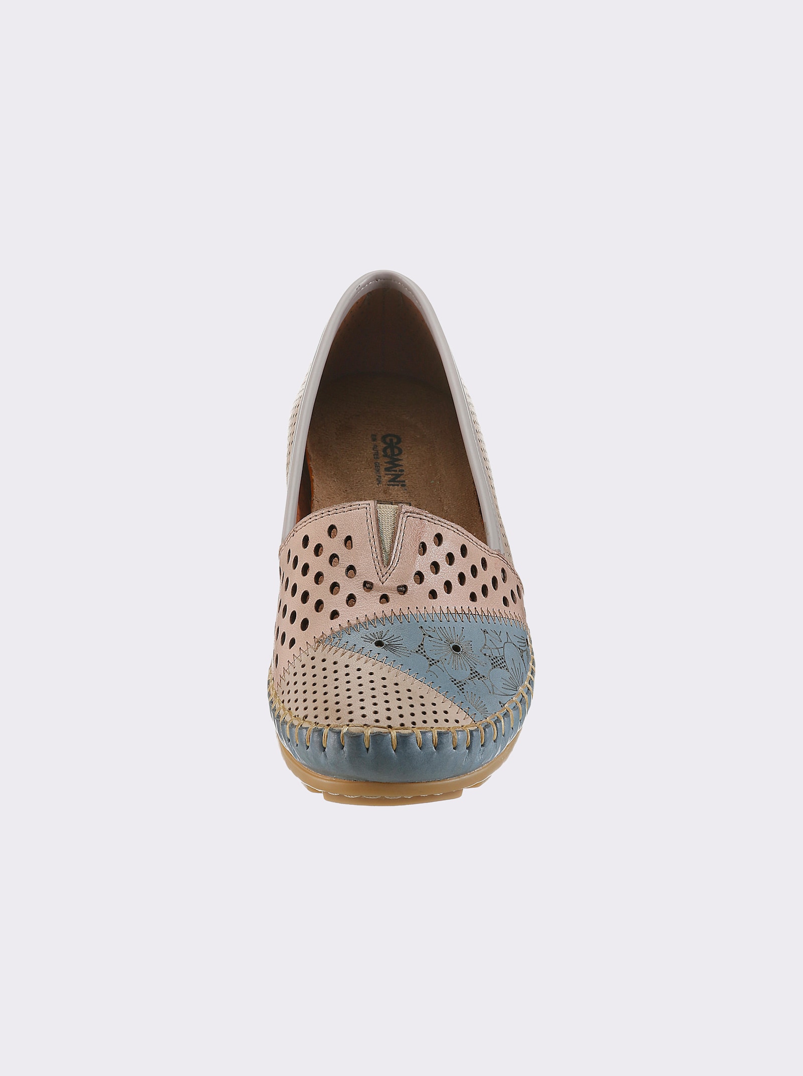 Gemini Slipper mit Cut-Outs - beige